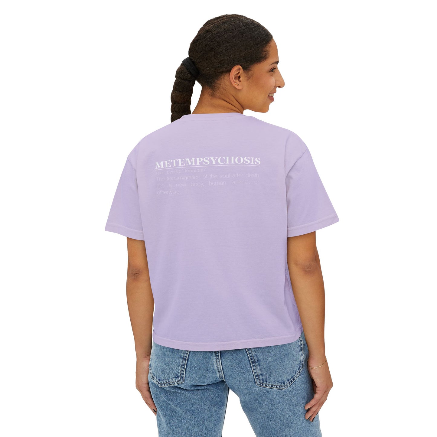 Metempsychosis snake and cocoon Women's Boxy Tee | philosophical graphic tee