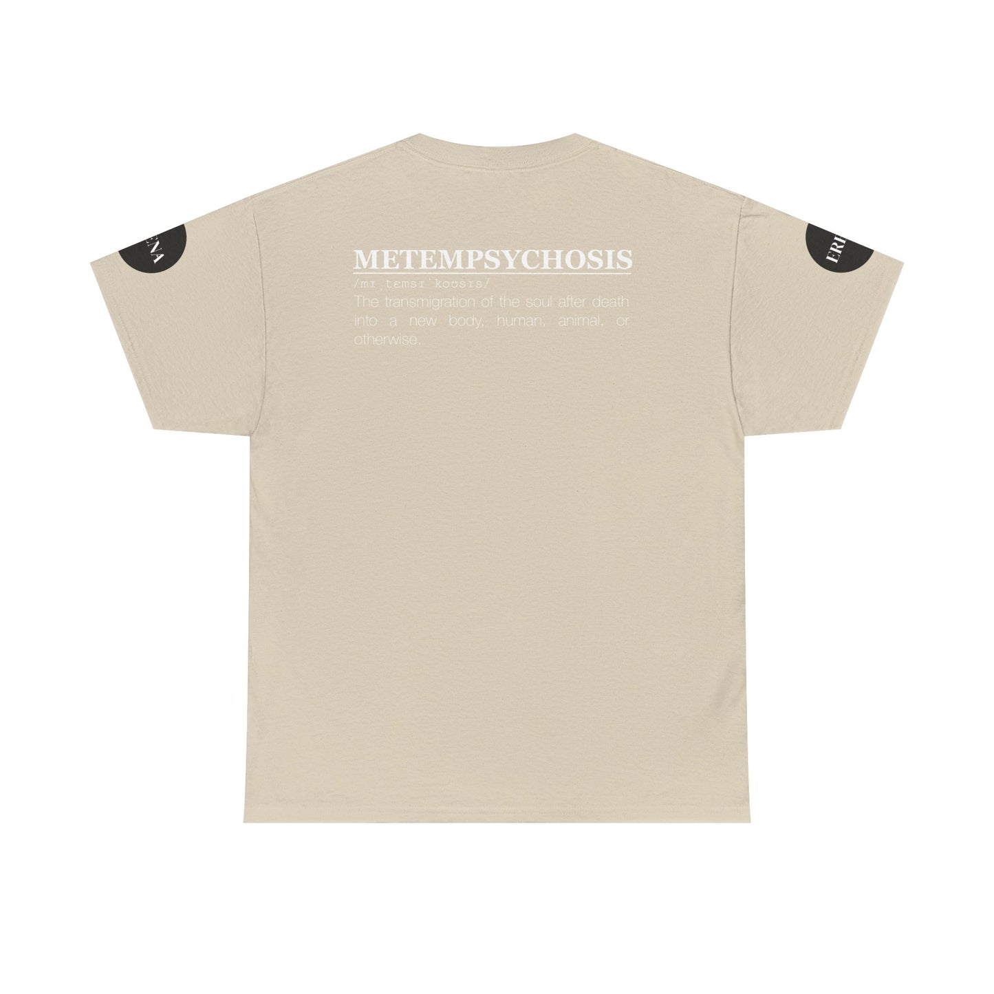 Metempsychosis Snake Illustration Tee | Monochrome Botanical Art