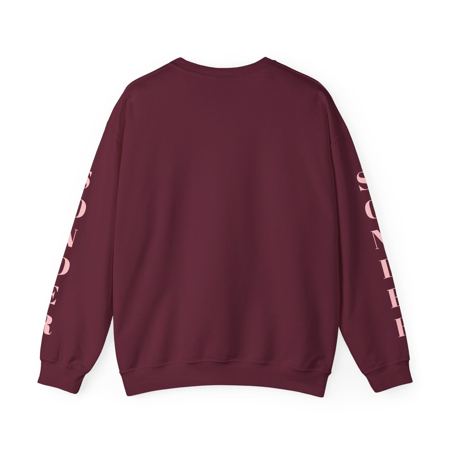 Sonder eye graphic Sweatshirt | poetic text sleeve crewneck