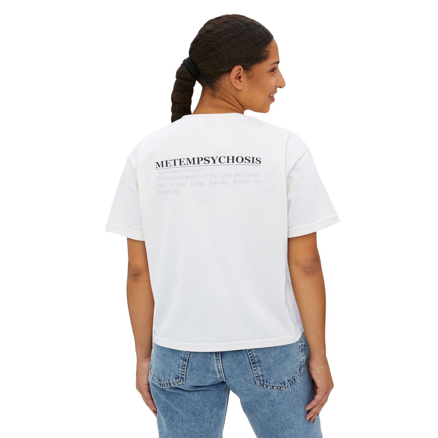 Metempsychosis snake and cocoon Women's Boxy Tee | philosophical graphic tee