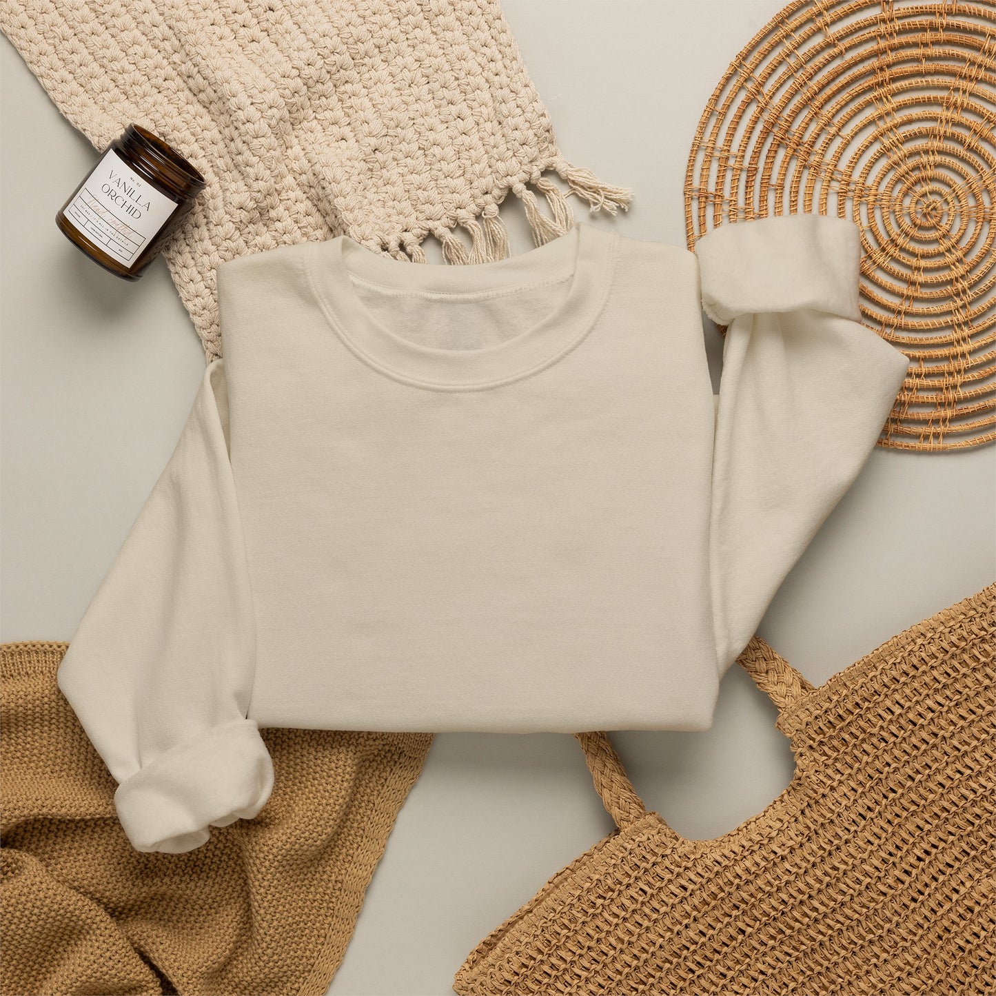 Life Update: we're soo back Crewneck Sweatshirt | Muscular Figure Graphic