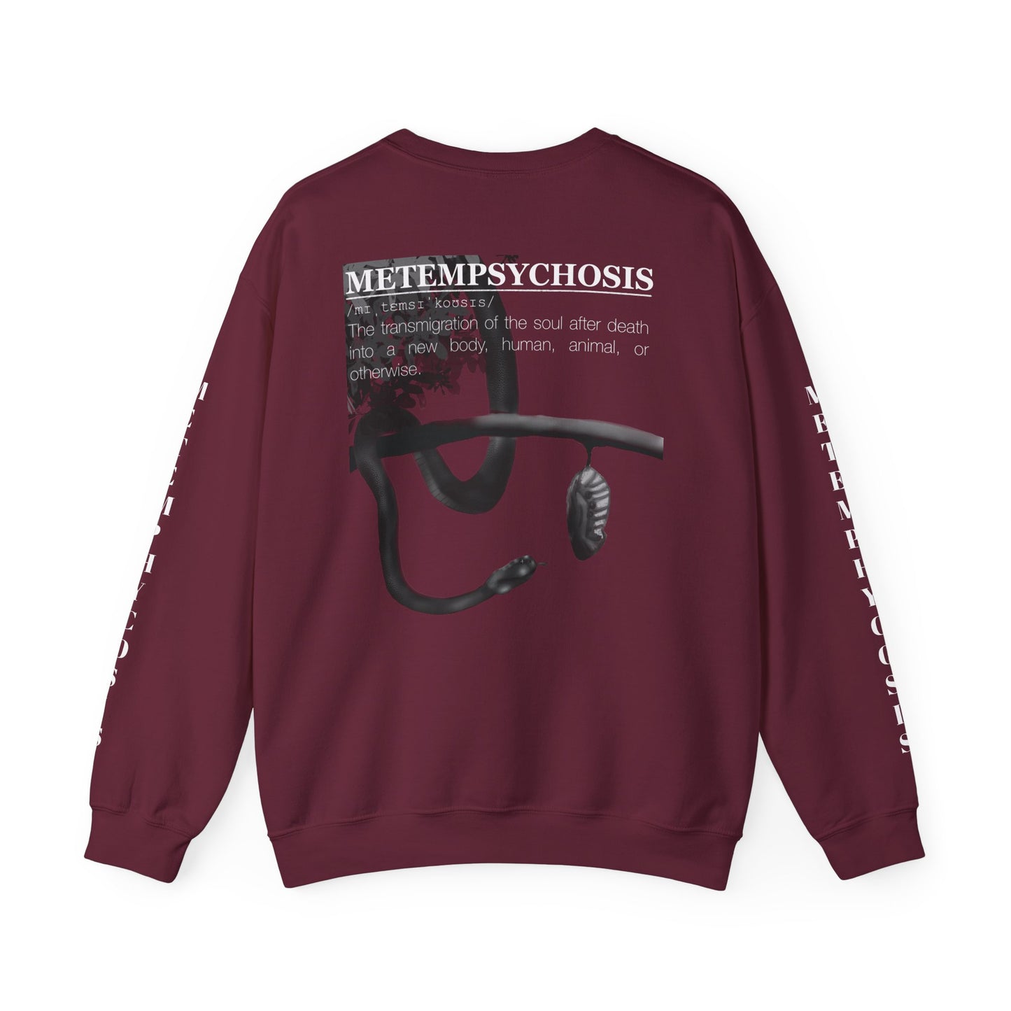 Metempsychosis Snake & Mirror Crewneck Sweatshirt