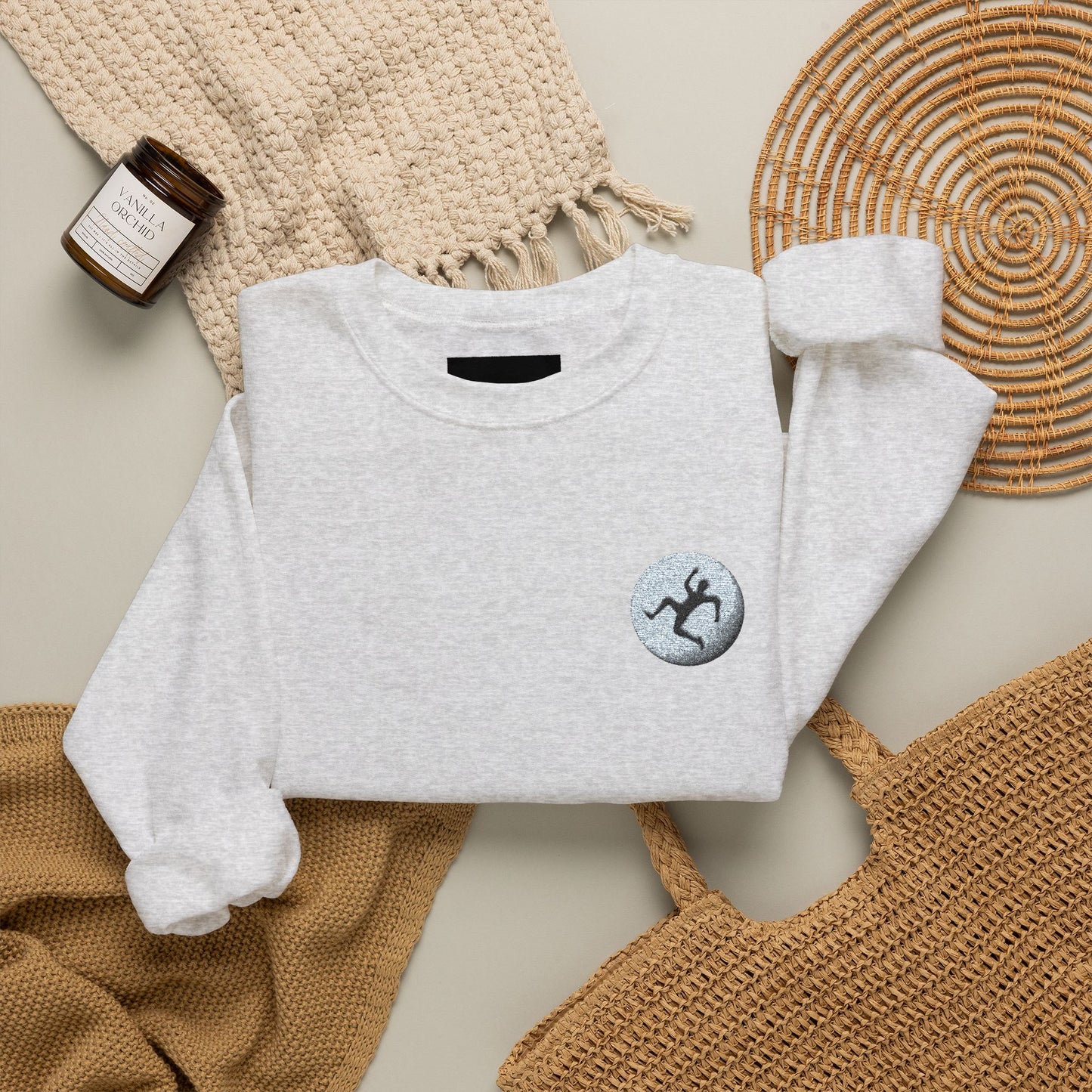 LIBERATION Graphic Crewneck Sweatshirt | Small Chest & Sleeve Prints