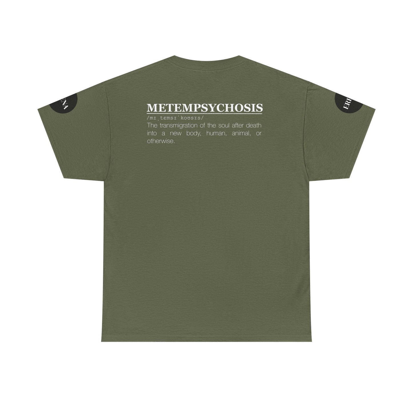 Metempsychosis Snake Illustration Tee | Monochrome Botanical Art