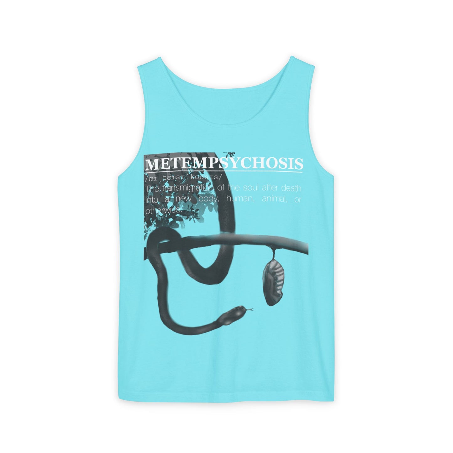 Metempsychosis Snake Coil tank top | Philosophical Graphic Tee