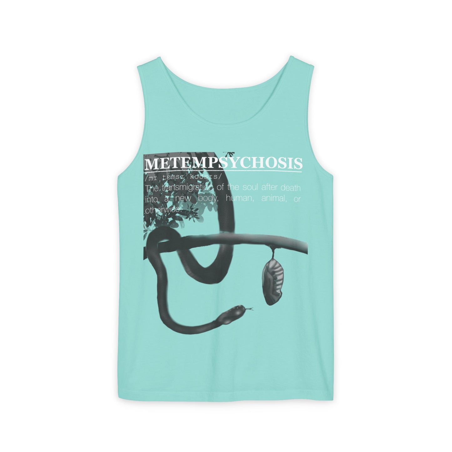 Metempsychosis Snake Coil tank top | Philosophical Graphic Tee