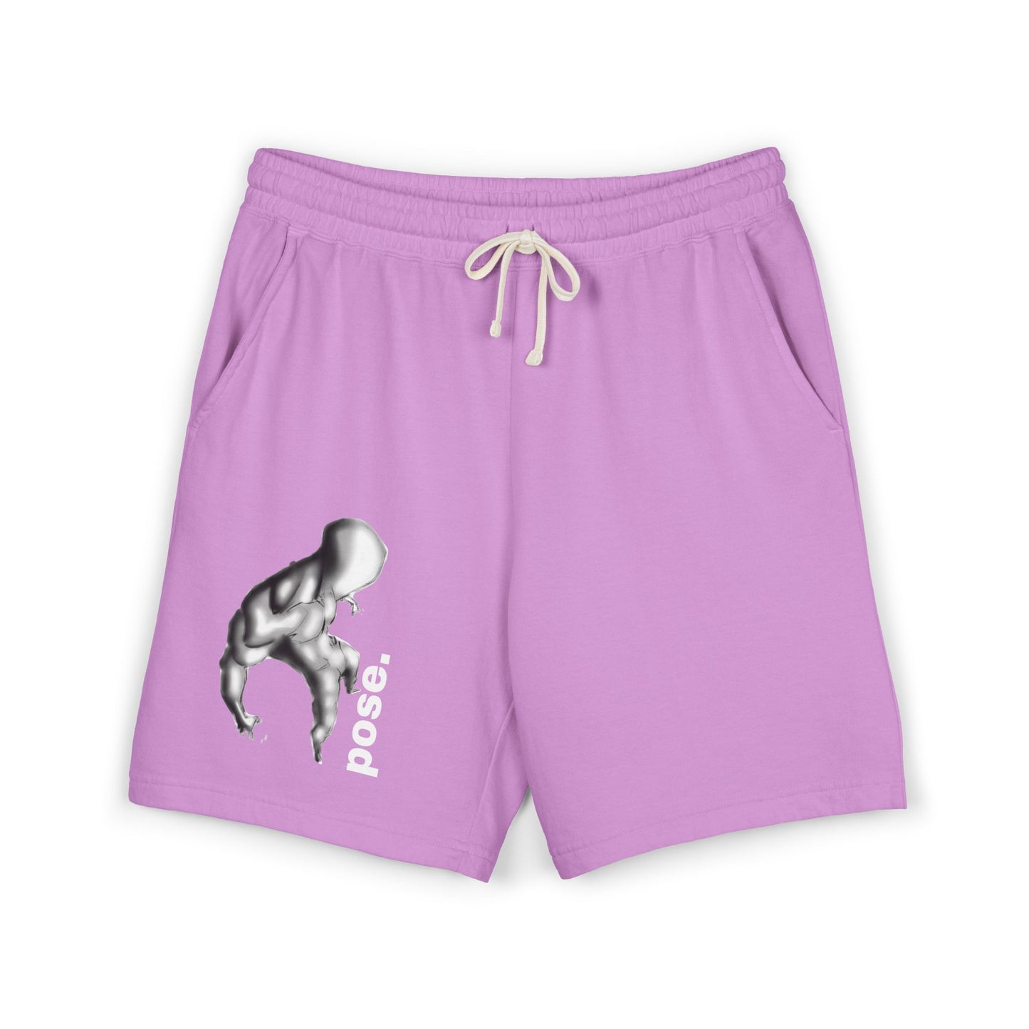 Abstract Figure Pose sweat shorts | Minimal Graphic