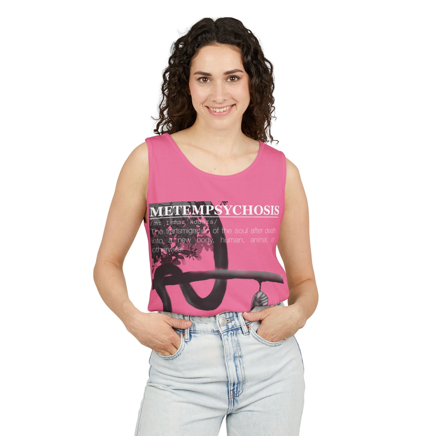 Metempsychosis Snake Coil tank top | Philosophical Graphic Tee