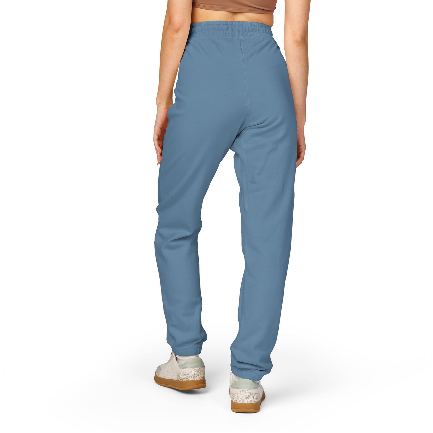 White Floral Skull Print Sweatpants | Side Graphic Joggers