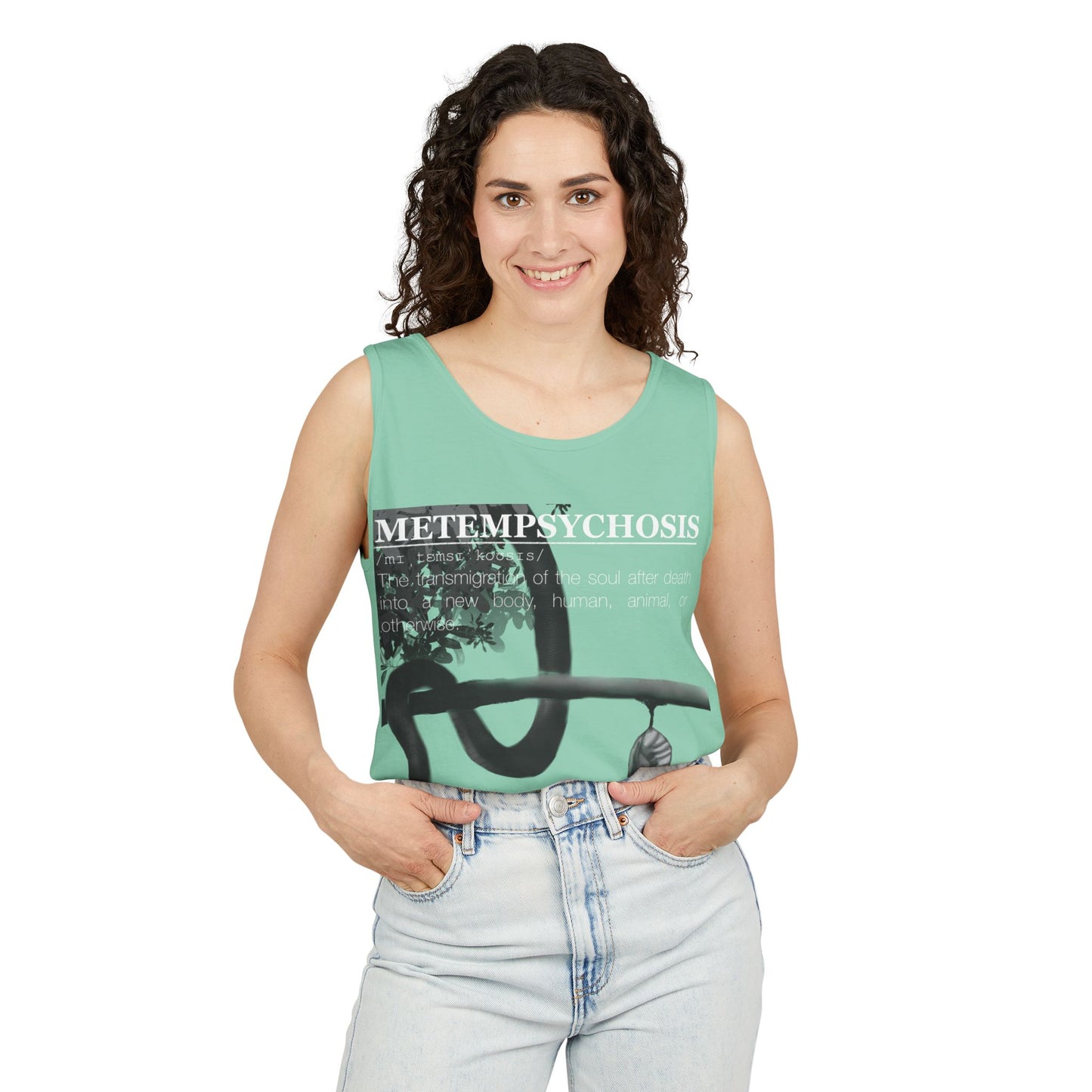 Metempsychosis Snake Coil tank top | Philosophical Graphic Tee