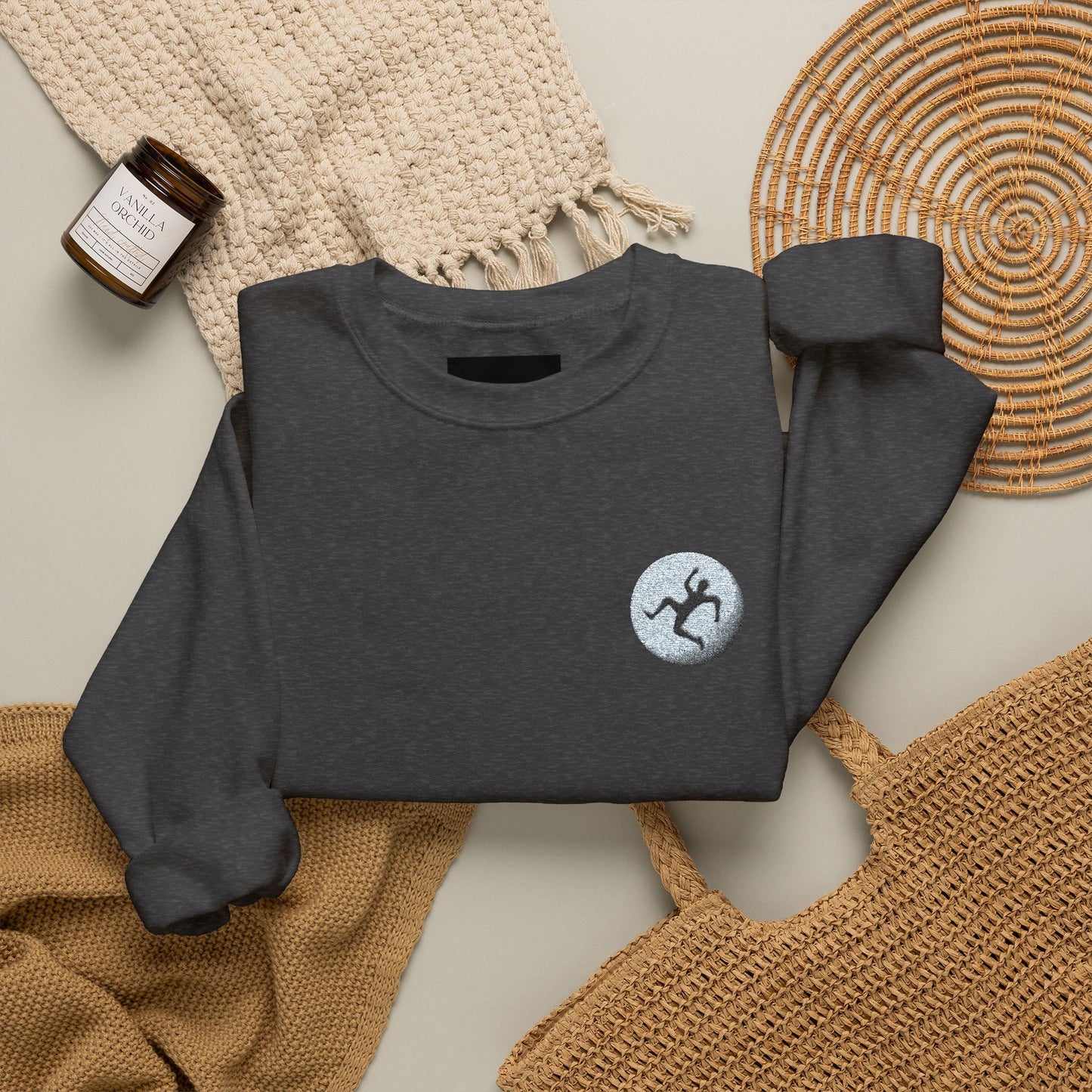 LIBERATION Graphic Crewneck Sweatshirt | Small Chest & Sleeve Prints