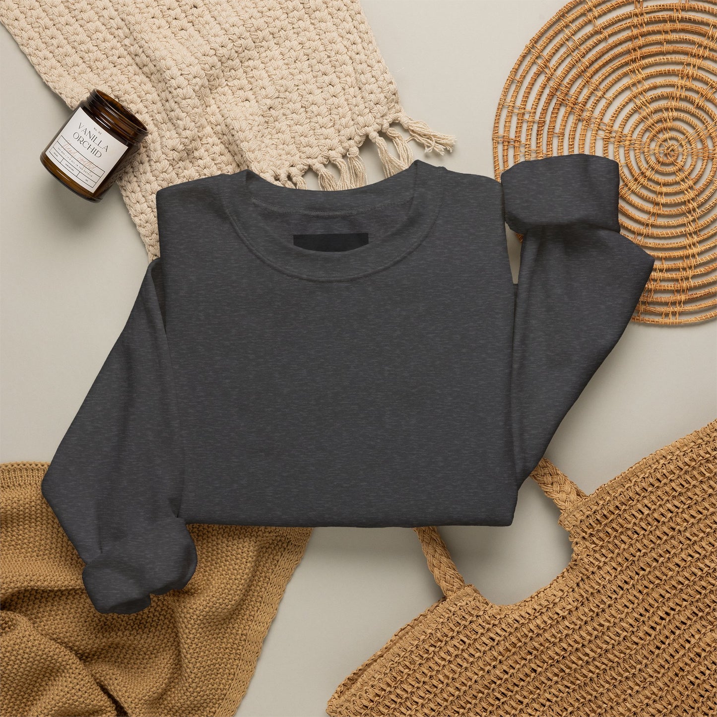 Life Update: we're soo back Crewneck Sweatshirt | Muscular Figure Graphic