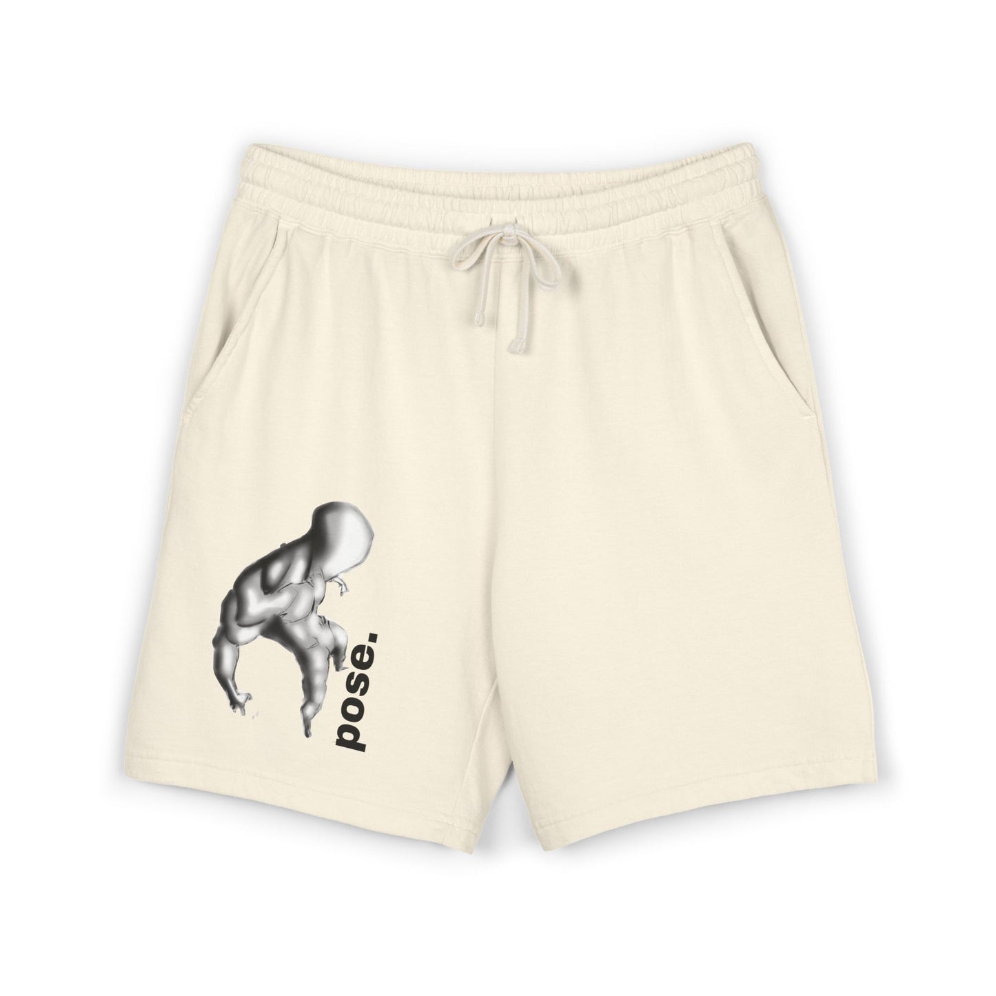 Abstract Figure Pose sweat shorts | Minimal Graphic