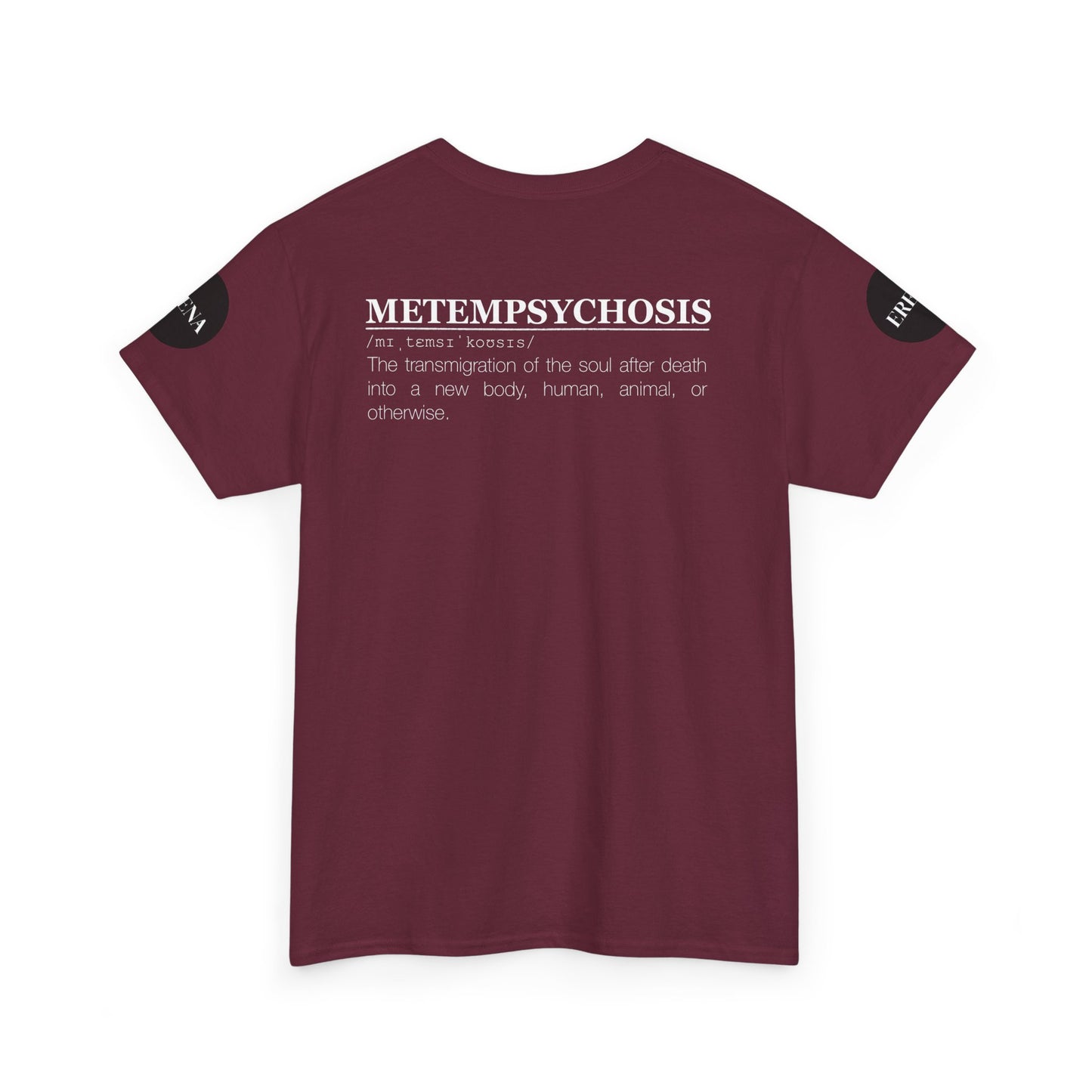 Metempsychosis Snake Illustration Tee | Monochrome Botanical Art