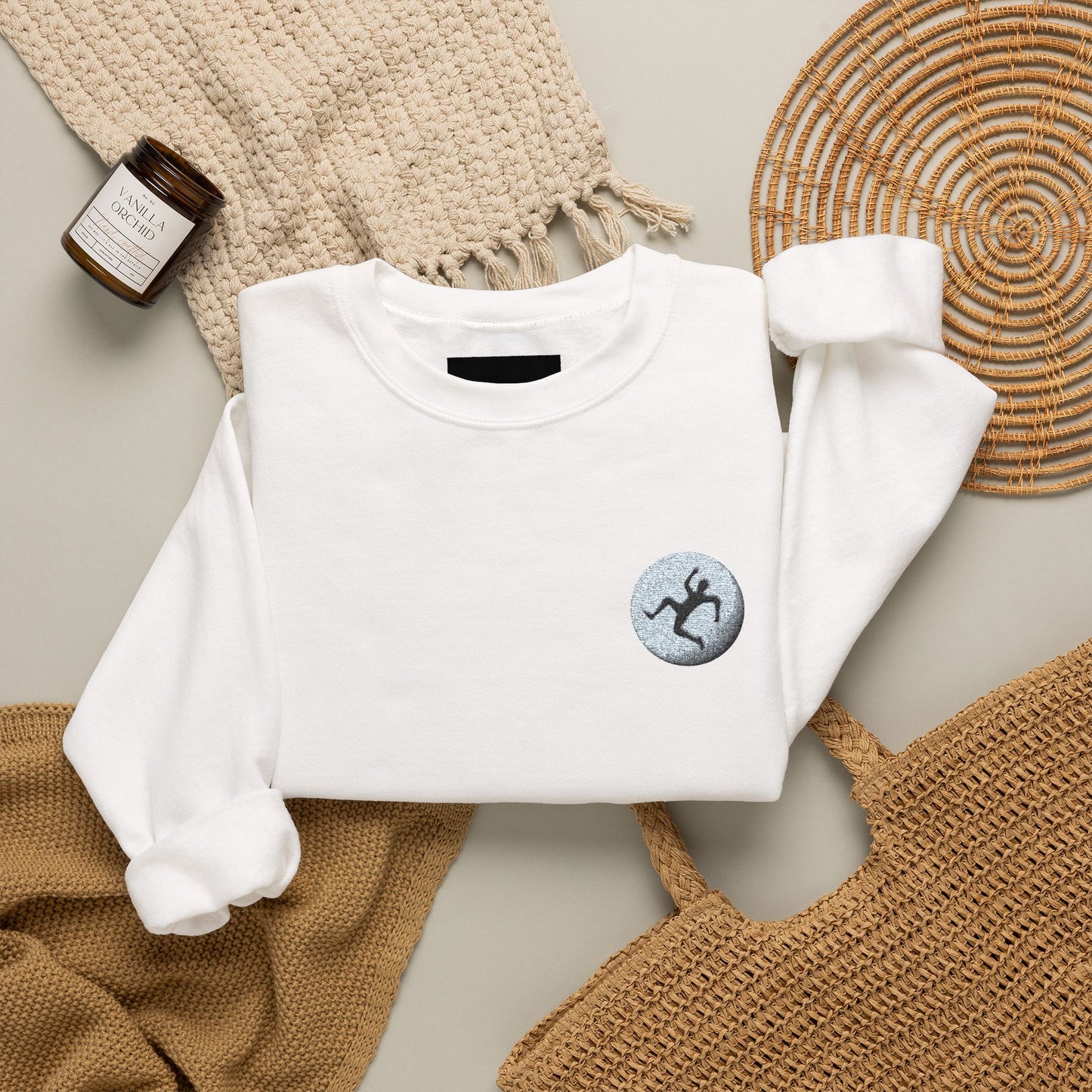LIBERATION Graphic Crewneck Sweatshirt | Small Chest & Sleeve Prints