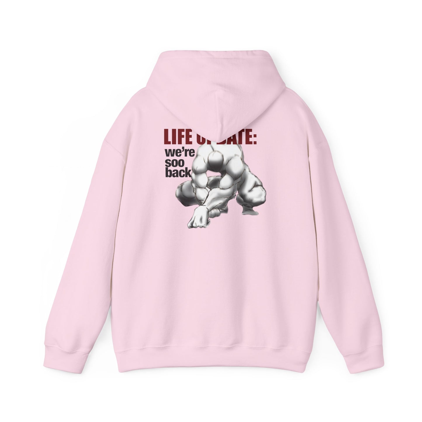 Life On Pause gorilla illustration Hoodie | Back print statement sweatshirt