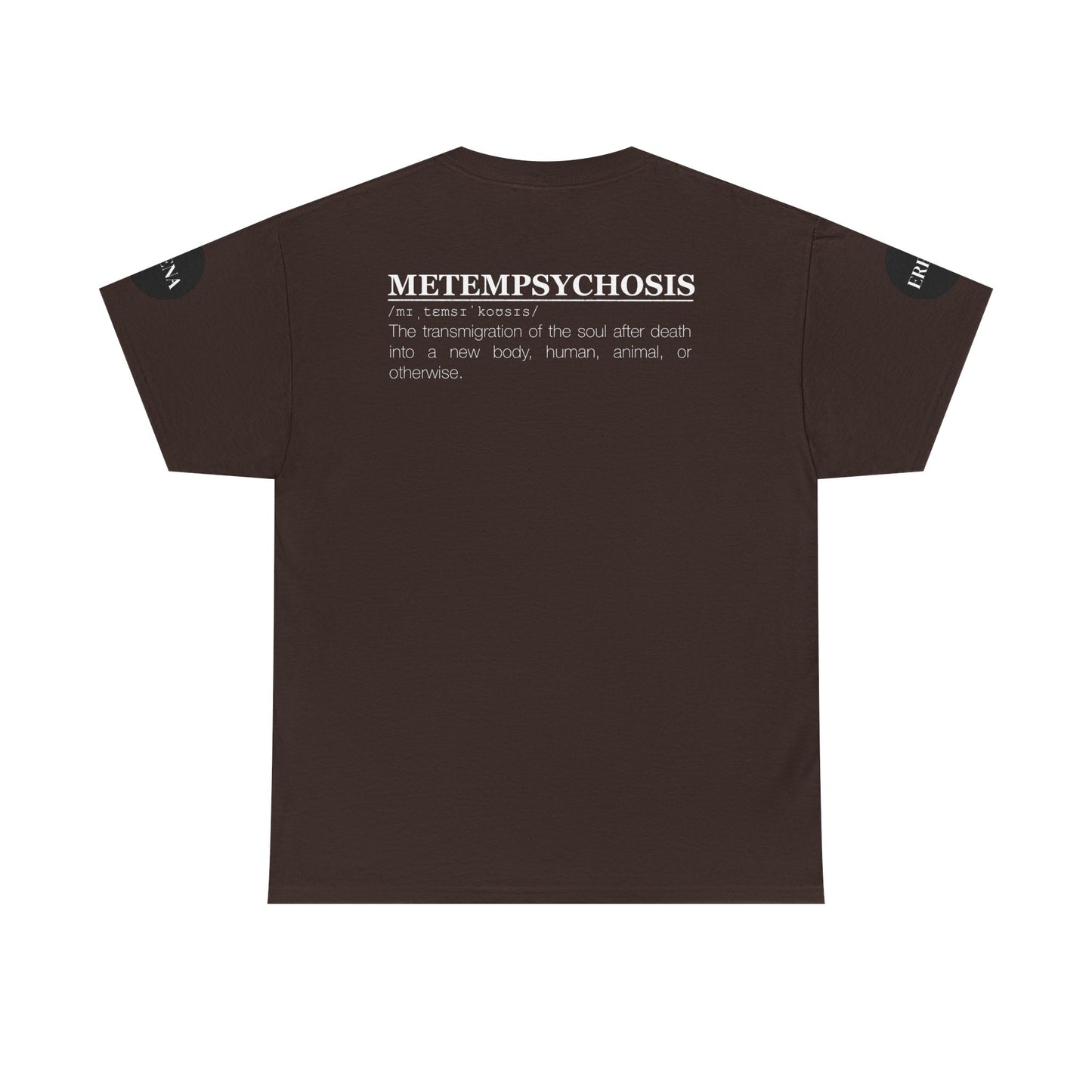 Metempsychosis Snake Illustration Tee | Monochrome Botanical Art