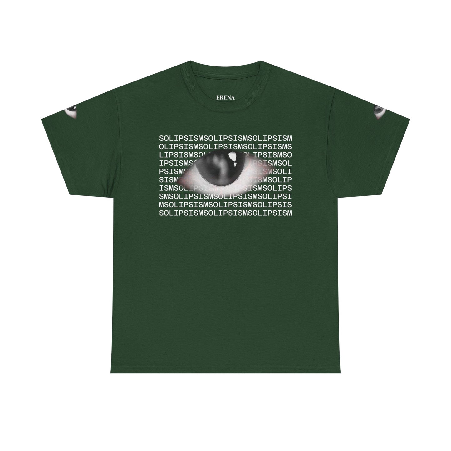 Monochrome Lip Print Tee | Repeated Text Pattern, Minimal Graphic Shirt