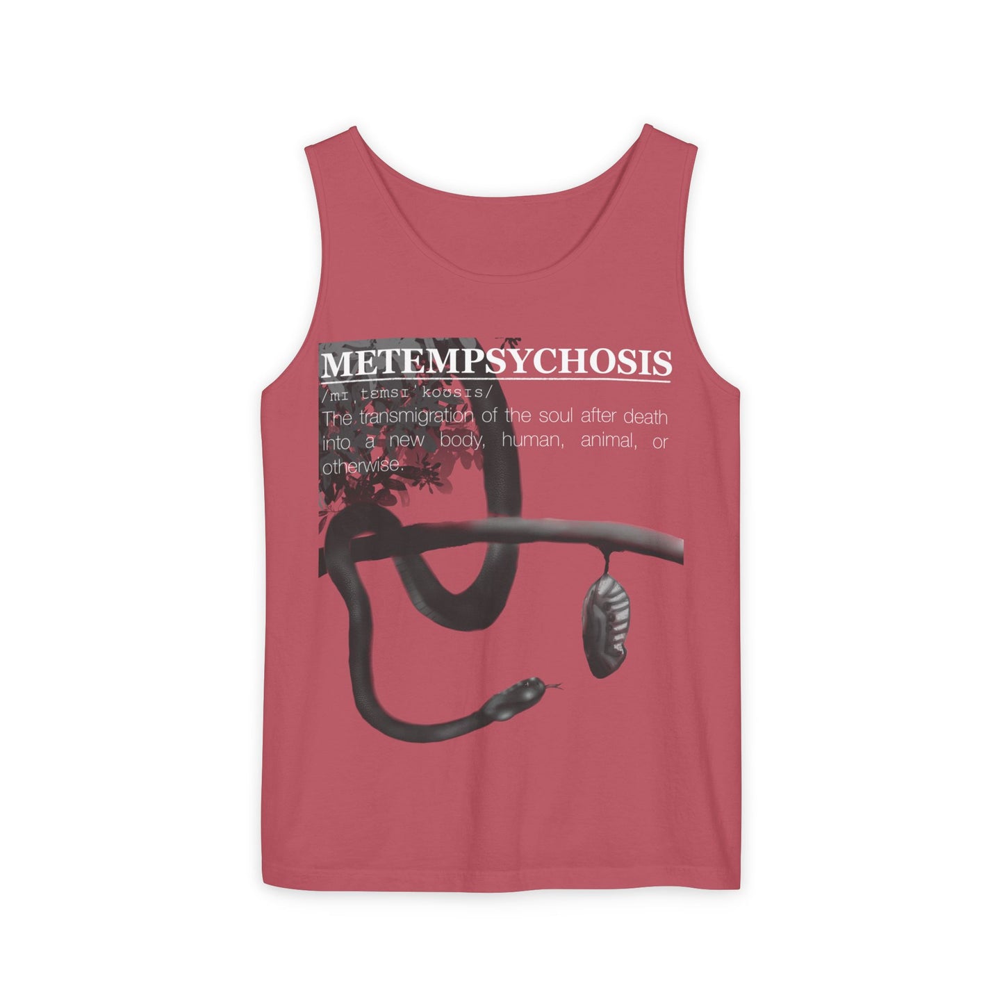 Metempsychosis Snake Coil tank top | Philosophical Graphic Tee