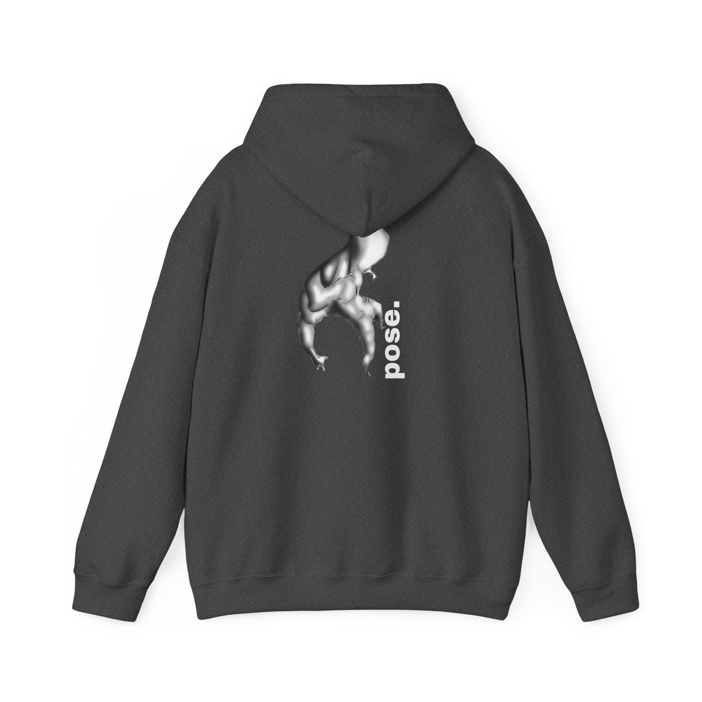 Gymnast Silhouette pose. Hoodie | Athletic Back Print