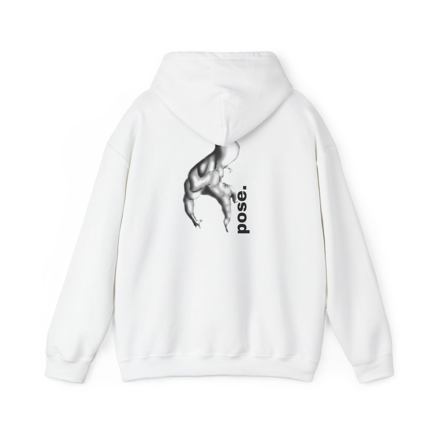 Gymnast Silhouette pose. Hoodie | Athletic Back Print