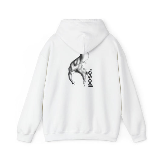 Gymnast Silhouette pose. Hoodie | Athletic Back Print