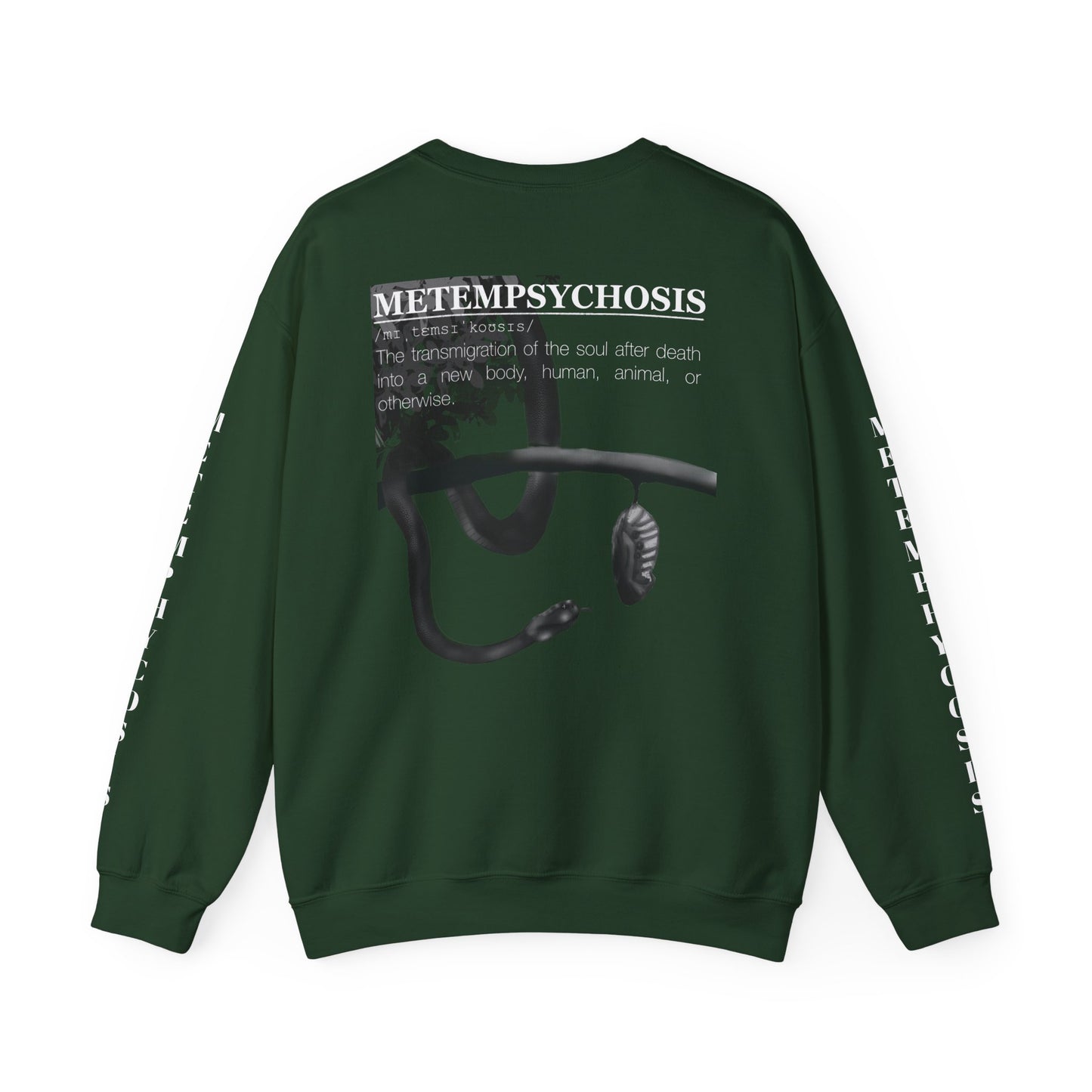 Metempsychosis Snake & Mirror Crewneck Sweatshirt