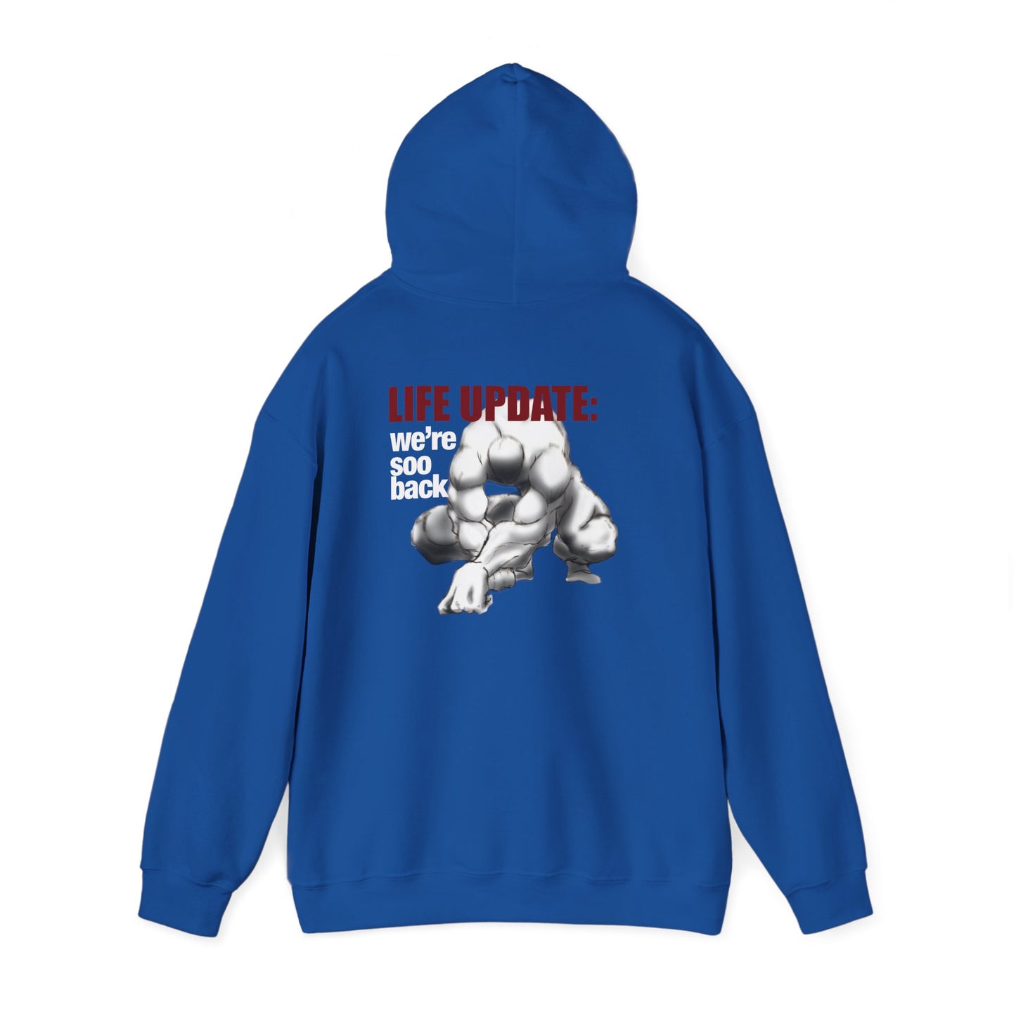 Life On Pause gorilla illustration Hoodie | Back print statement sweatshirt