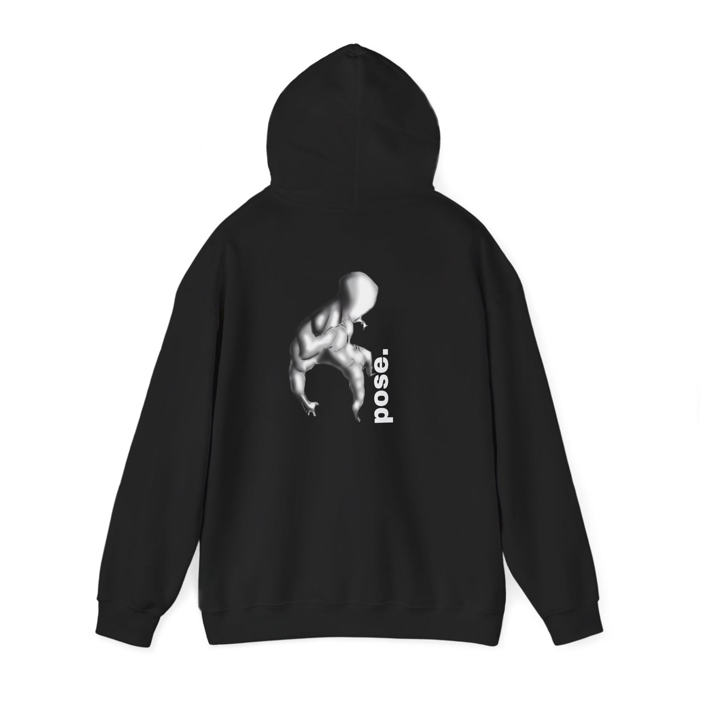 Gymnast Silhouette pose. Hoodie | Athletic Back Print