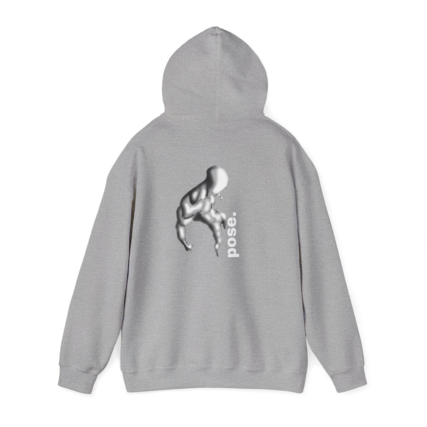 Gymnast Silhouette pose. Hoodie | Athletic Back Print