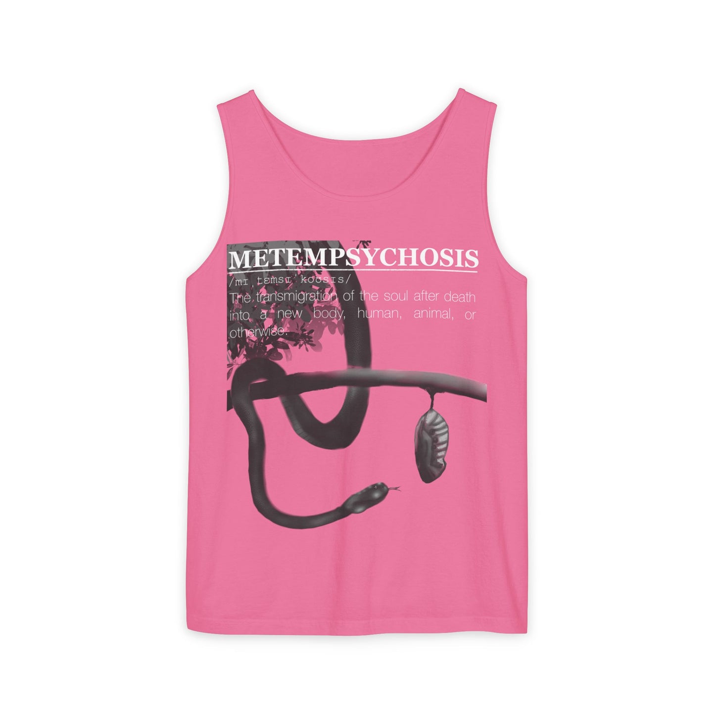 Metempsychosis Snake Coil tank top | Philosophical Graphic Tee