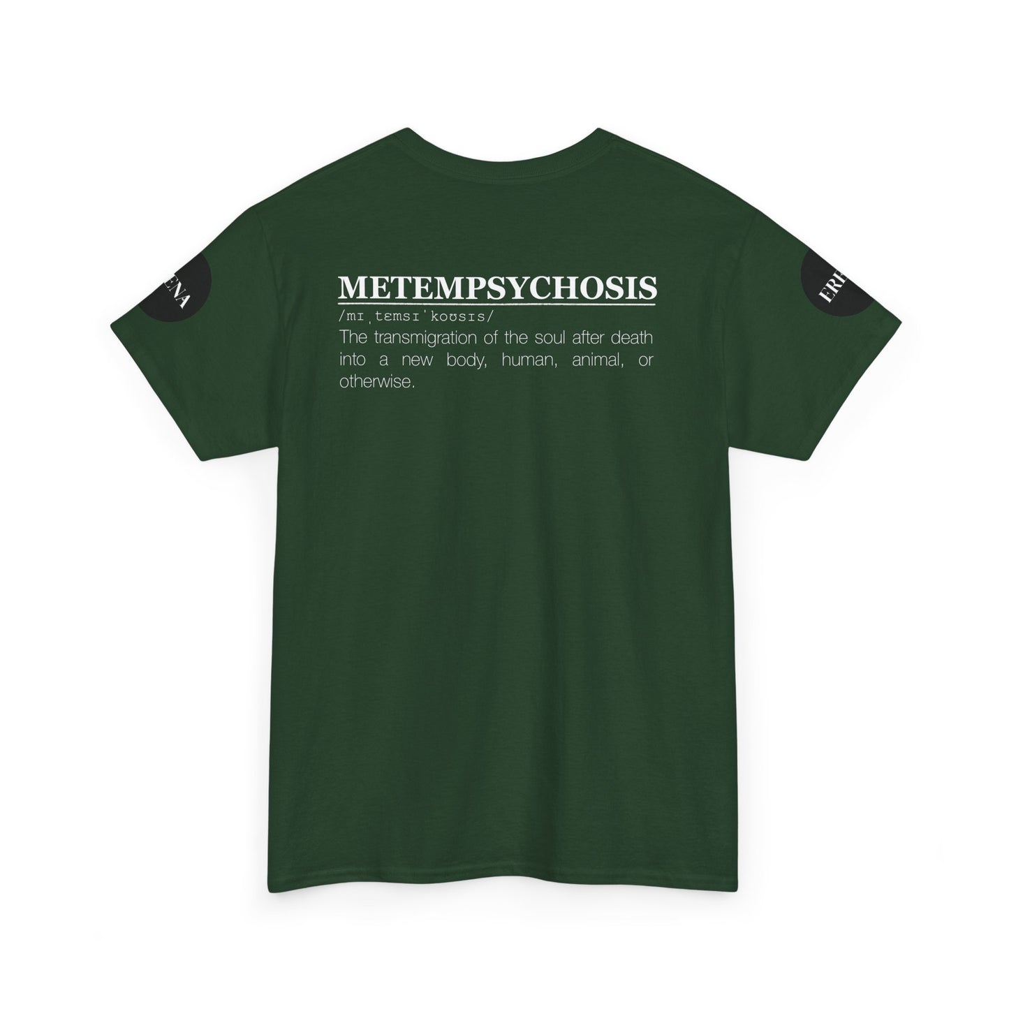 Metempsychosis Snake Illustration Tee | Monochrome Botanical Art