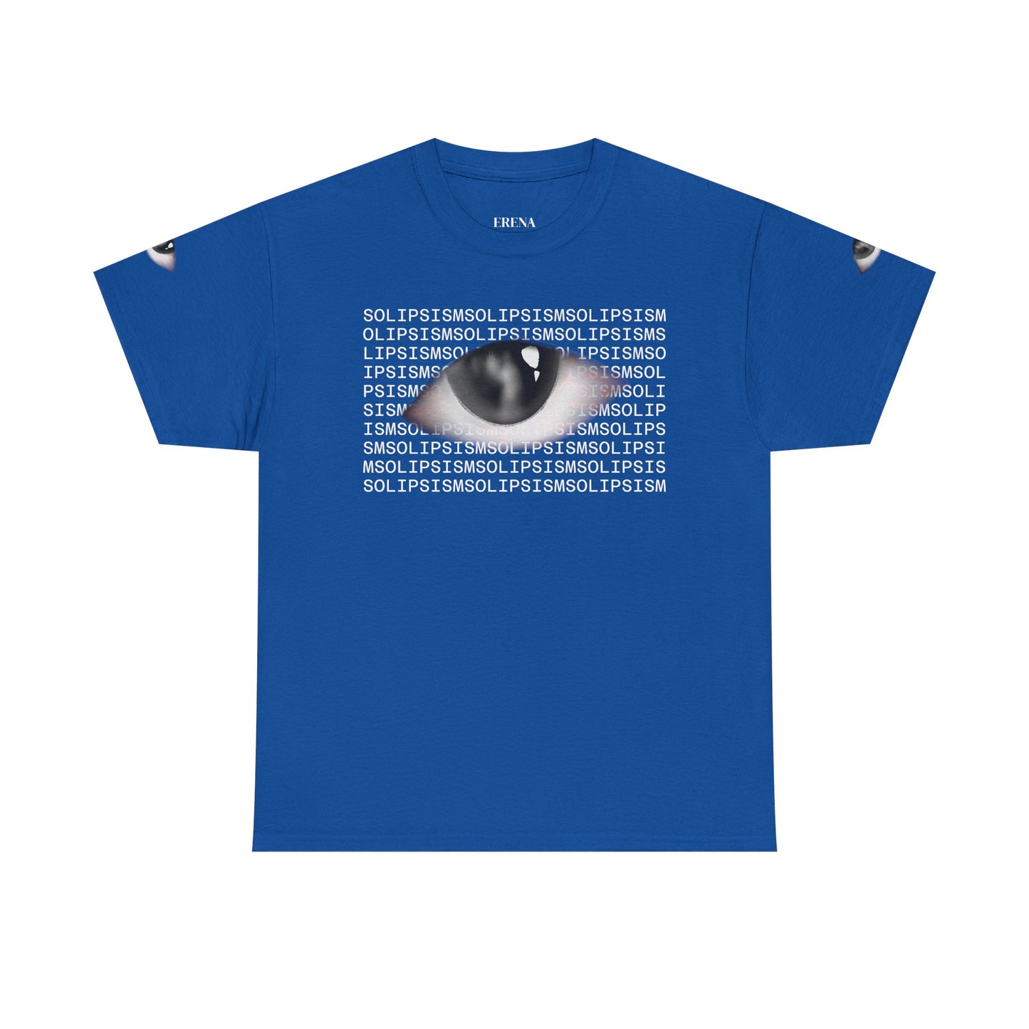Monochrome Lip Print Tee | Repeated Text Pattern, Minimal Graphic Shirt