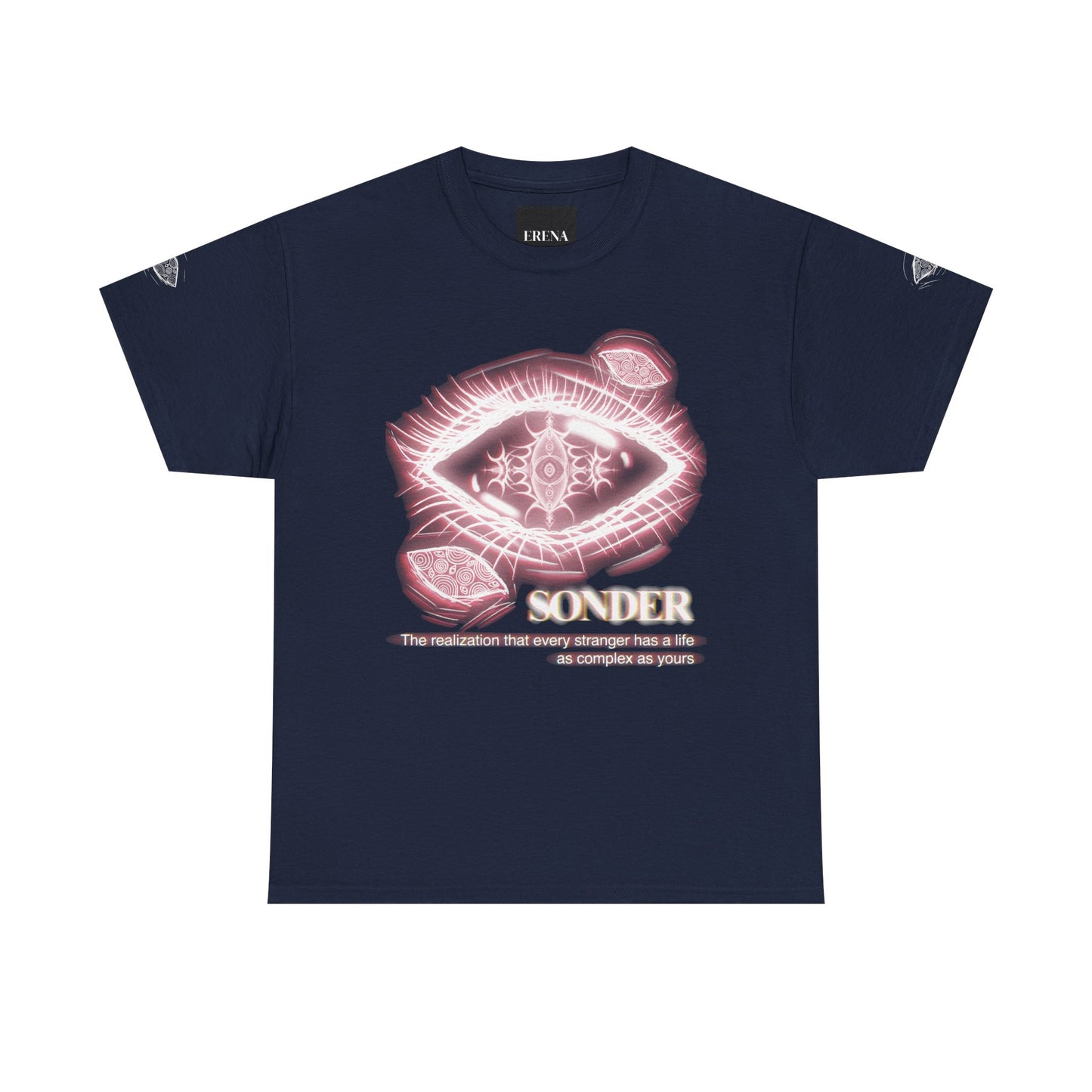 Sonder Gothic Eye T-Shirt | Unisex Aesthetic Graphic Tee | Dark Academia Alt Streetwear | Meaningful Art | Erena