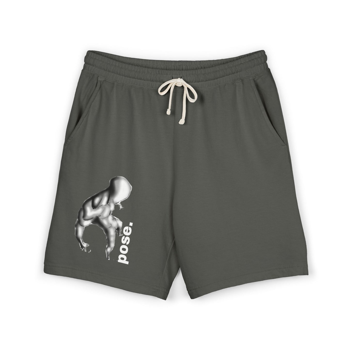 Abstract Figure Pose sweat shorts | Minimal Graphic