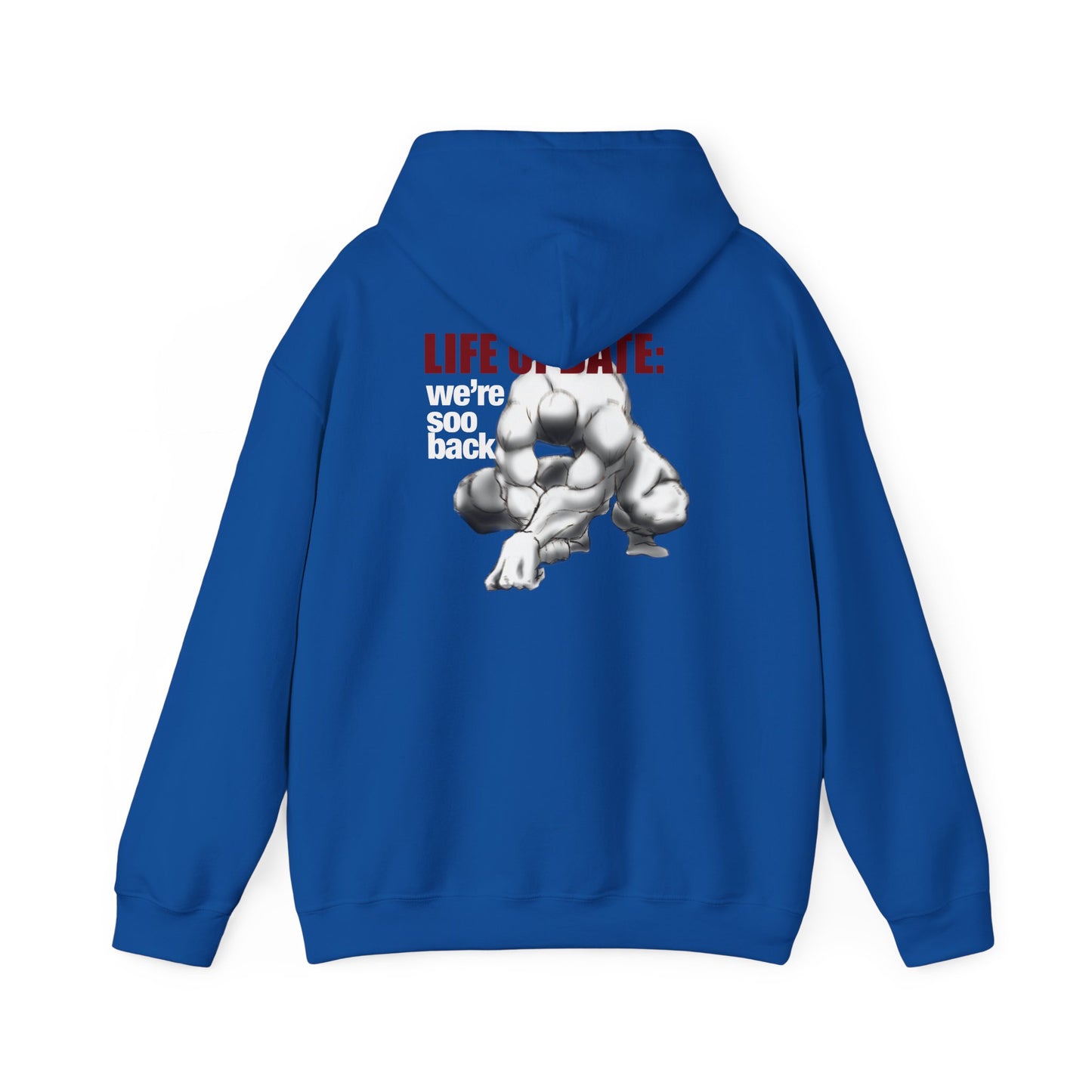 Life On Pause gorilla illustration Hoodie | Back print statement sweatshirt