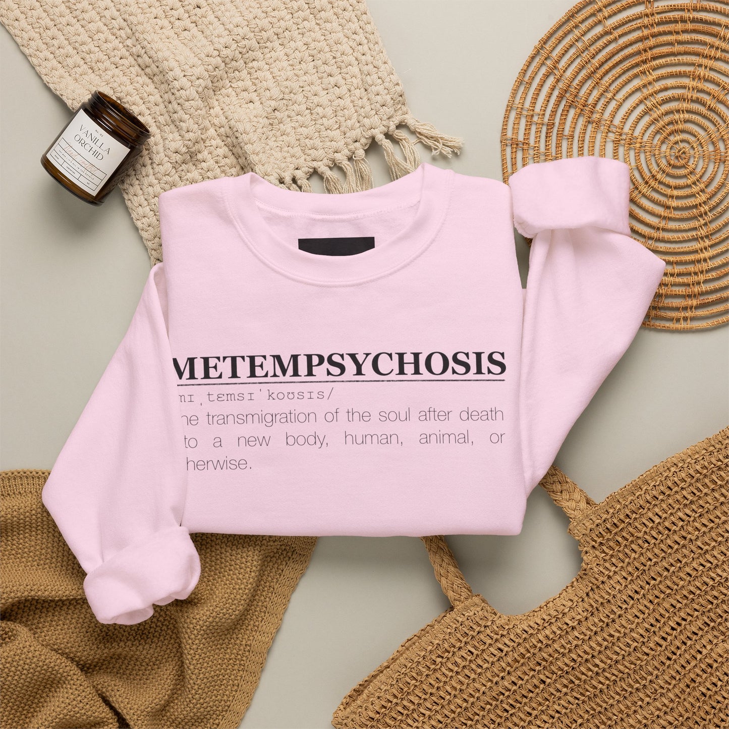 Metempsychosis Snake & Mirror Crewneck Sweatshirt