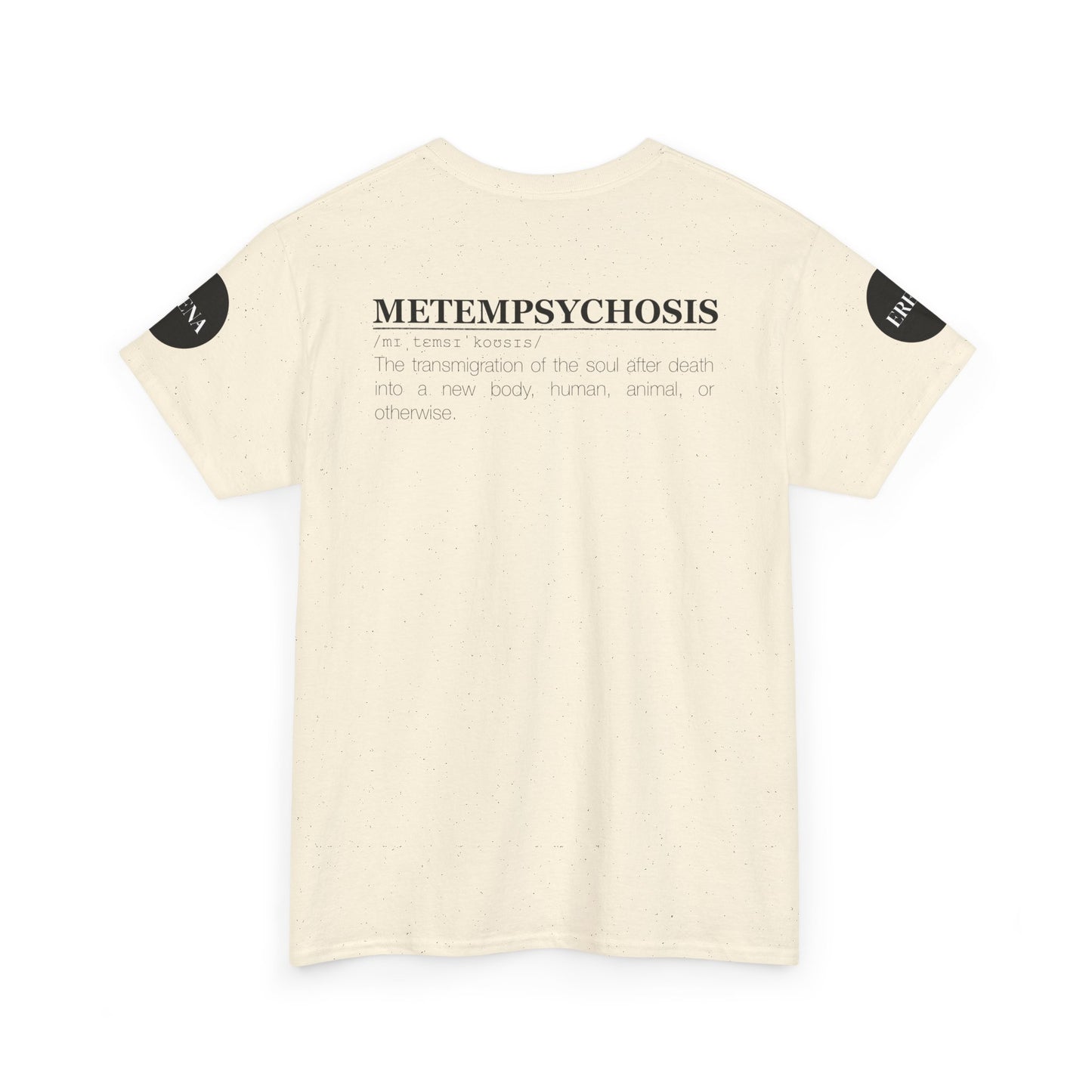 Metempsychosis Snake Illustration Tee | Monochrome Botanical Art