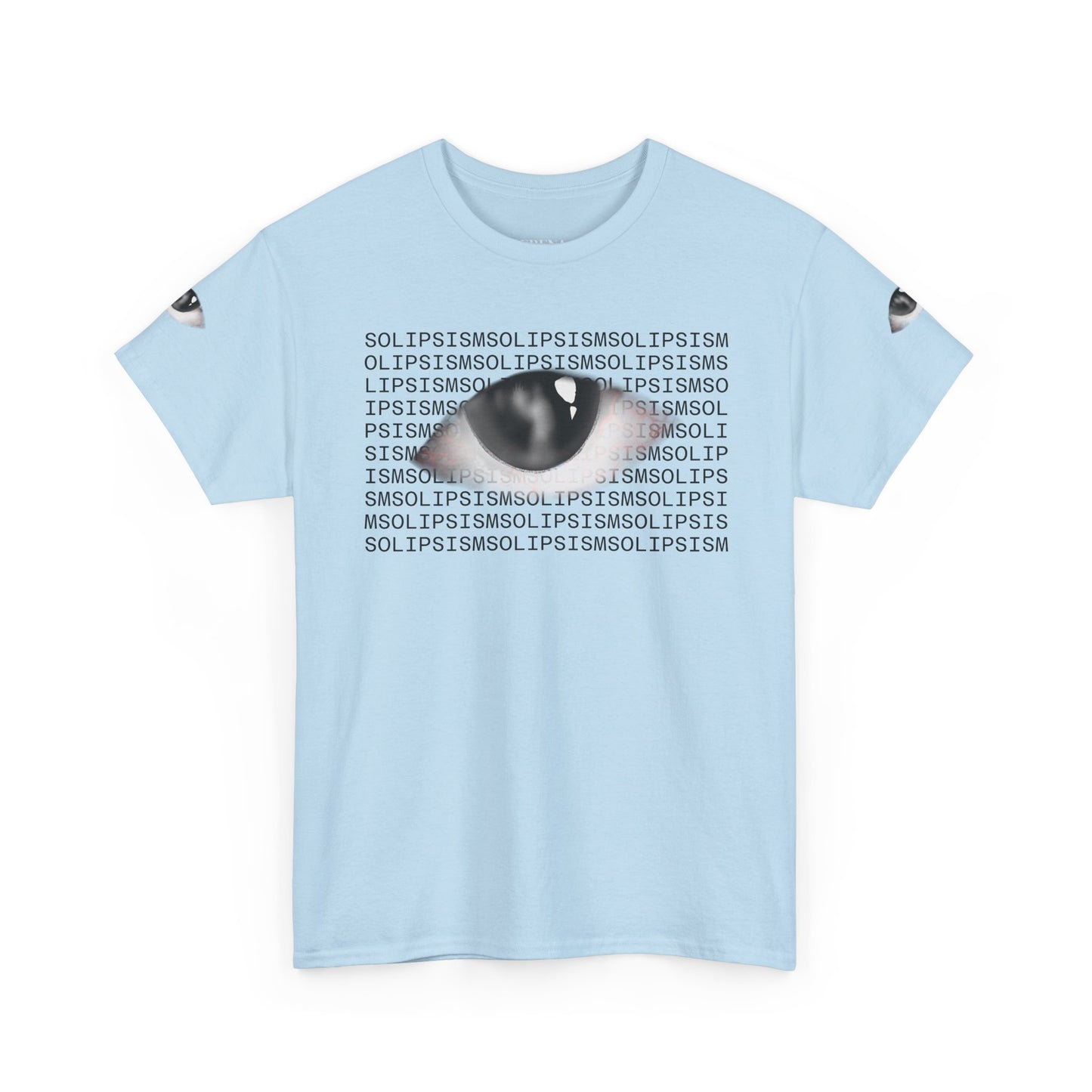 Monochrome Lip Print Tee | Repeated Text Pattern, Minimal Graphic Shirt