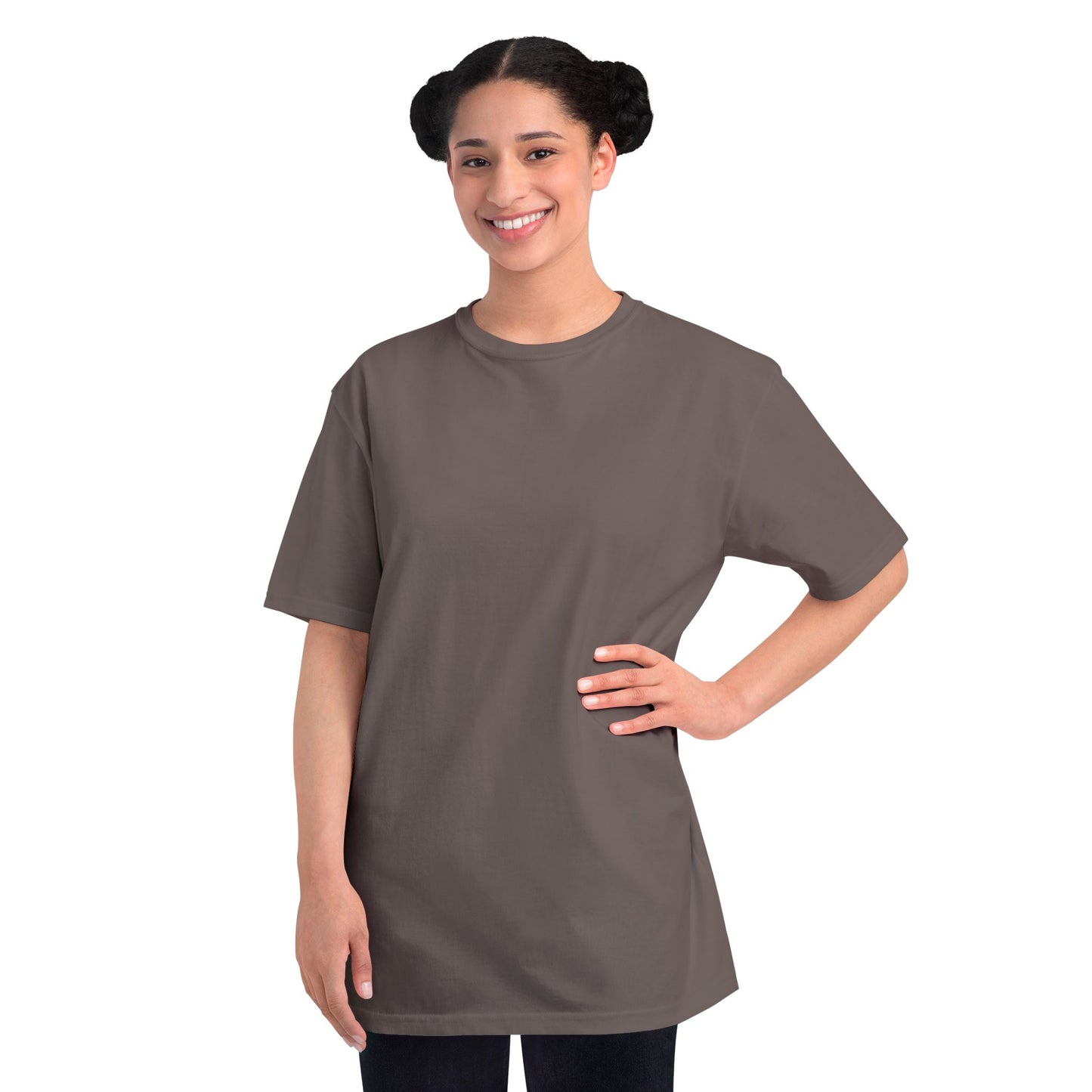 Monochrome Eye with Repeated Text T-Shirt | Graphic Back Print
