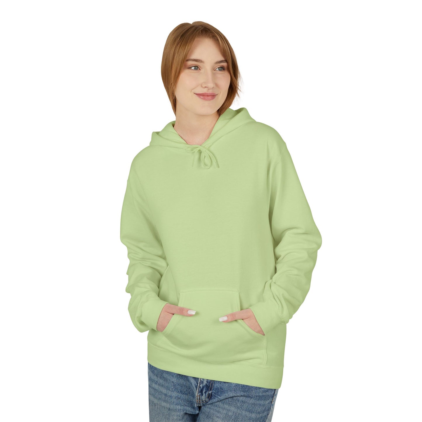 Sonder eye illustration Hoodie | Back graphic, neon pink text