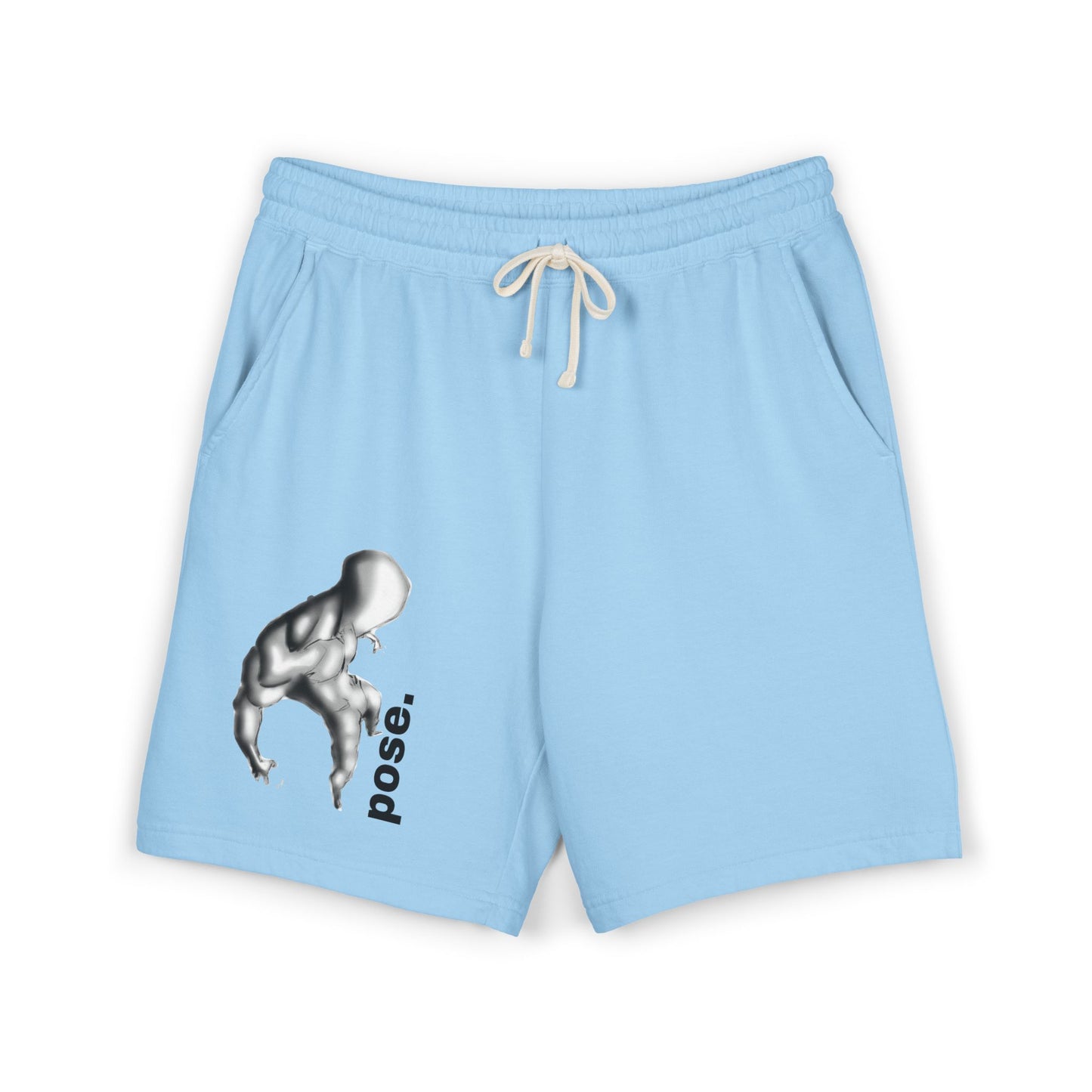 Abstract Figure Pose sweat shorts | Minimal Graphic