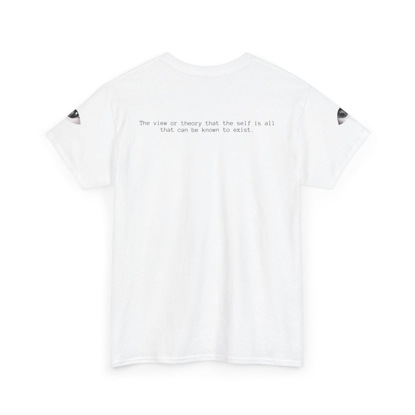 Monochrome Lip Print Tee | Repeated Text Pattern, Minimal Graphic Shirt
