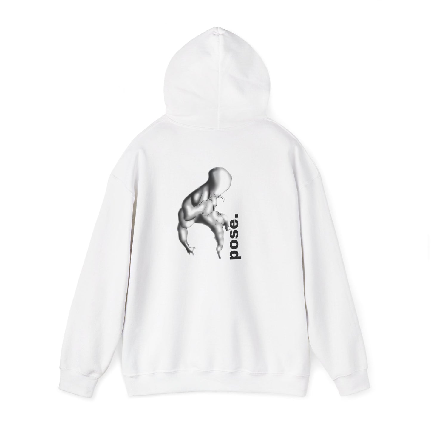 Gymnast Silhouette pose. Hoodie | Athletic Back Print