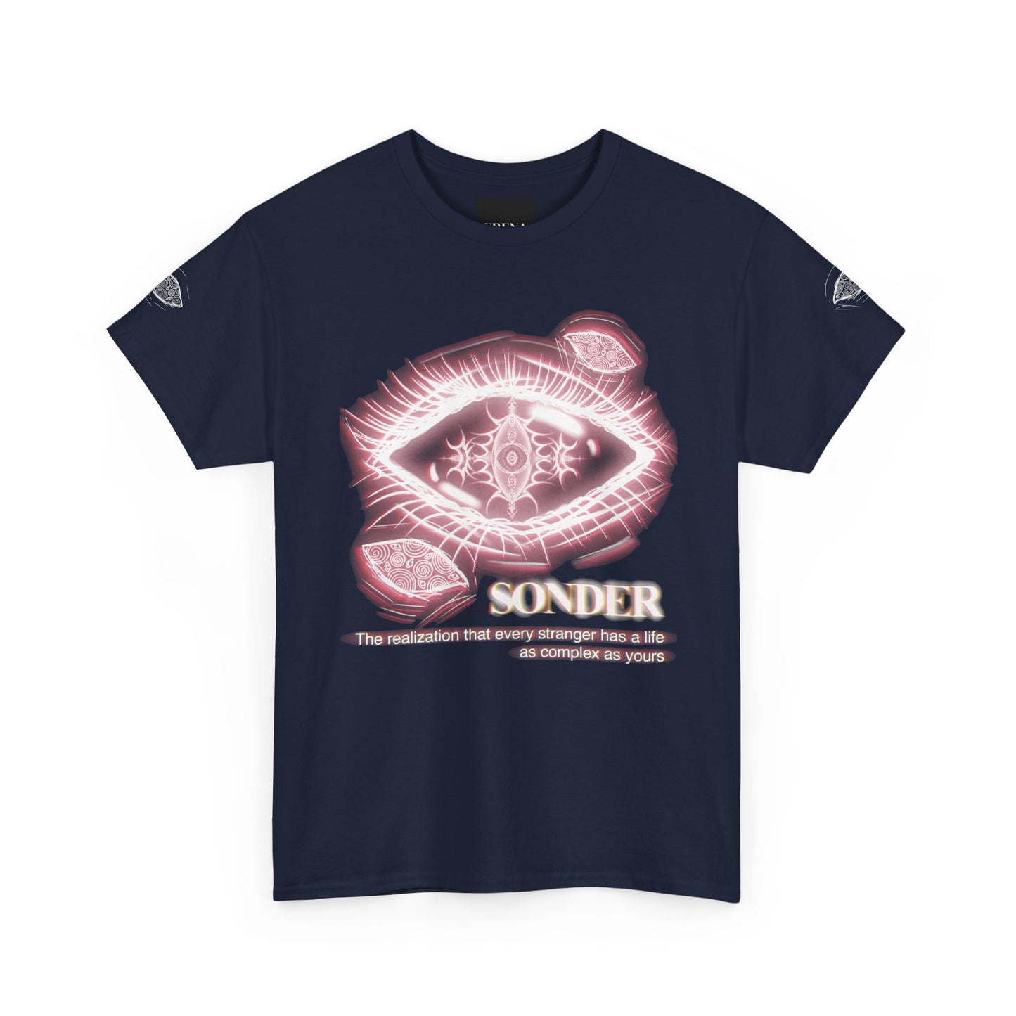 Sonder Gothic Eye T-Shirt | Unisex Aesthetic Graphic Tee | Dark Academia Alt Streetwear | Meaningful Art | Erena