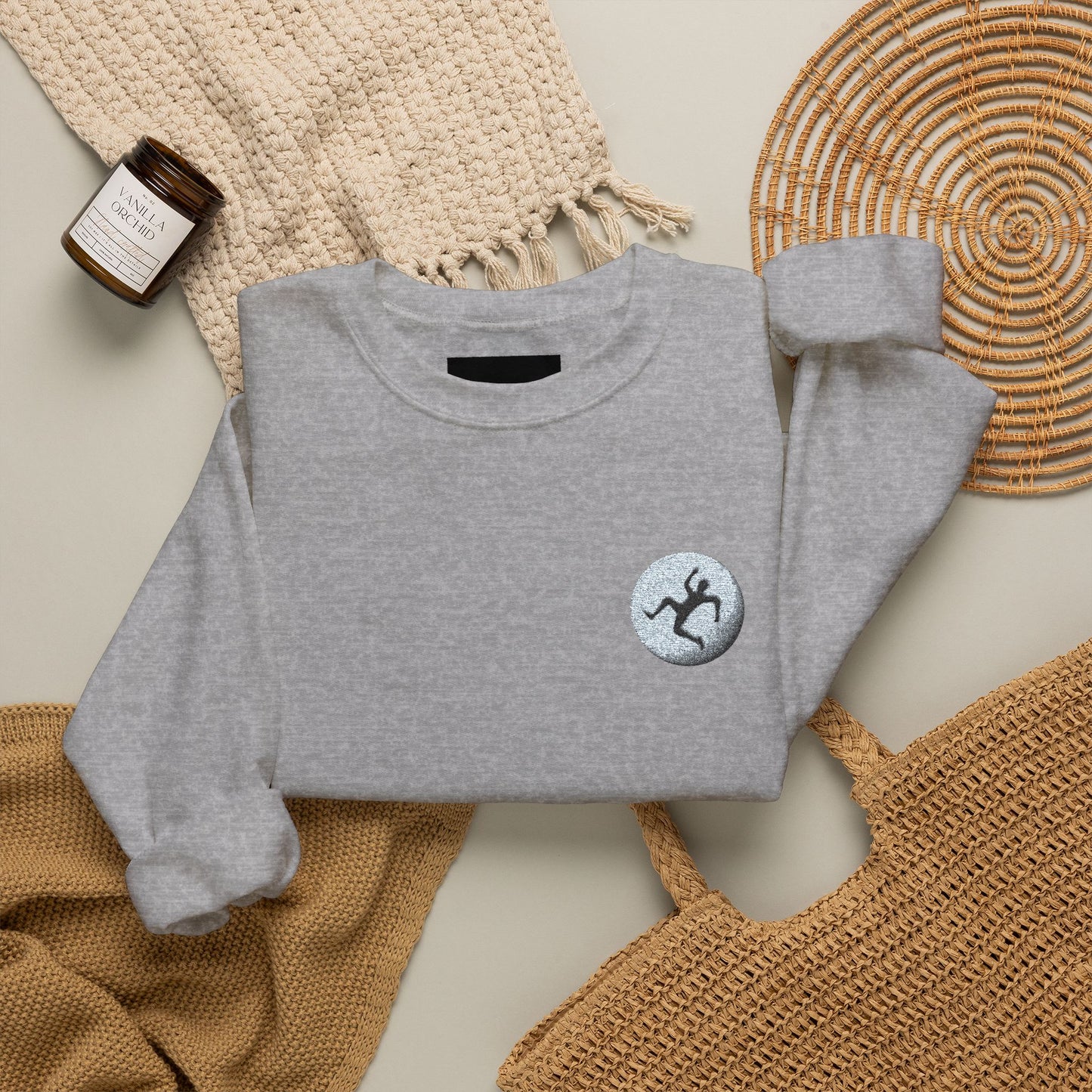 LIBERATION Graphic Crewneck Sweatshirt | Small Chest & Sleeve Prints