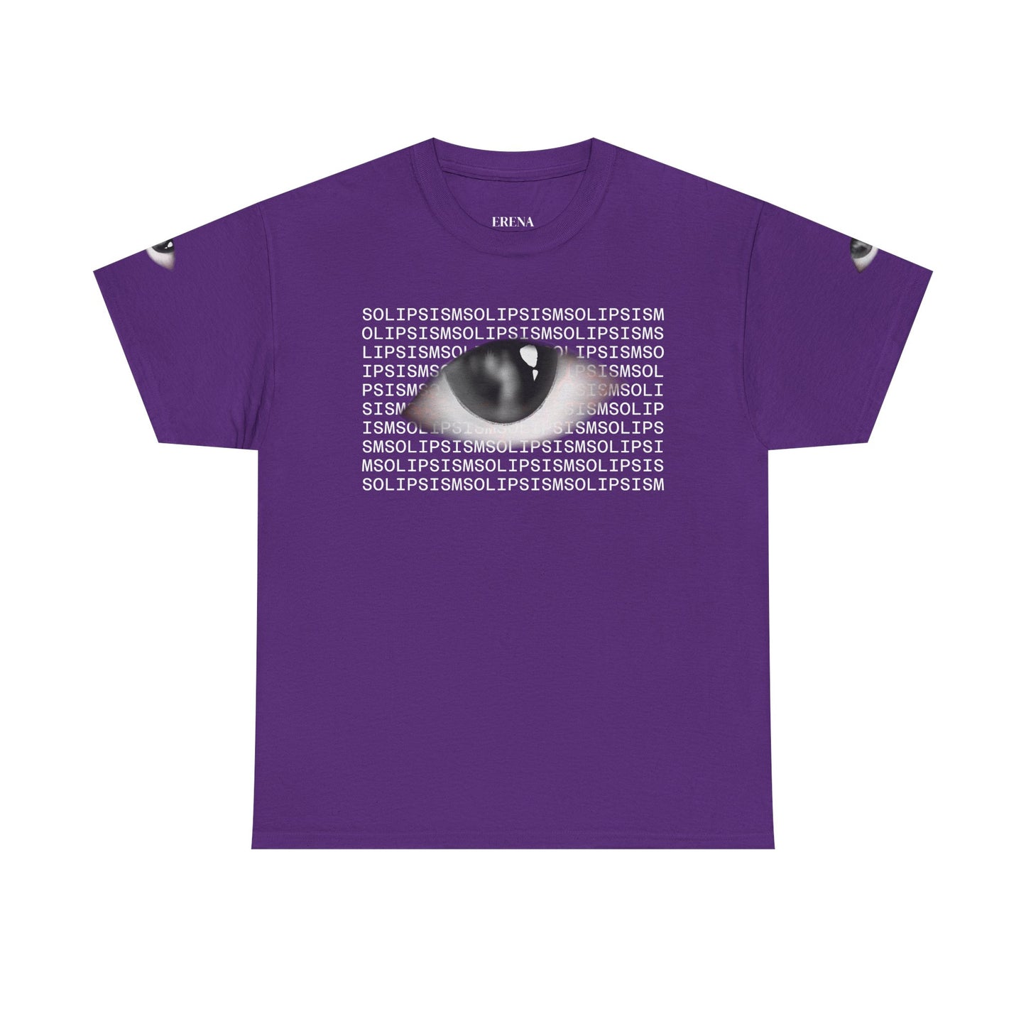 Monochrome Lip Print Tee | Repeated Text Pattern, Minimal Graphic Shirt