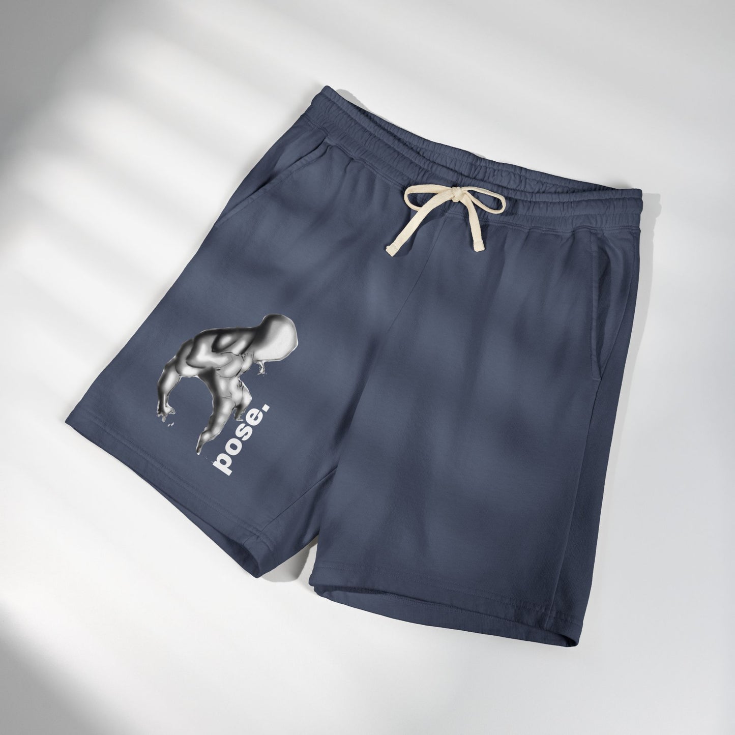 Abstract Figure Pose sweat shorts | Minimal Graphic