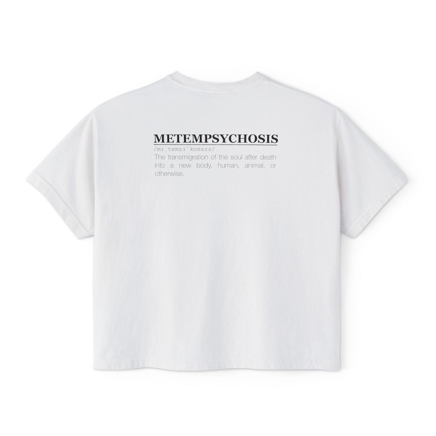 Metempsychosis snake and cocoon Women's Boxy Tee | philosophical graphic tee