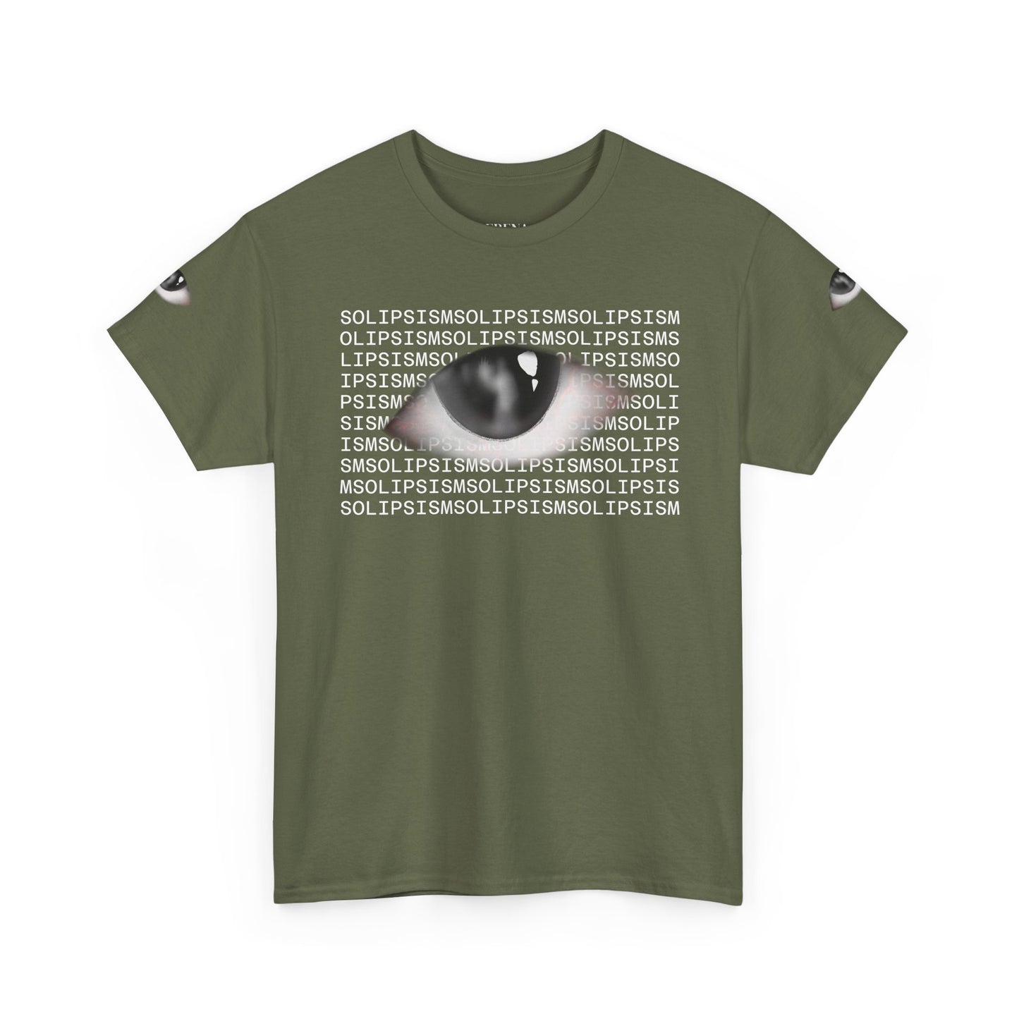 Monochrome Lip Print Tee | Repeated Text Pattern, Minimal Graphic Shirt